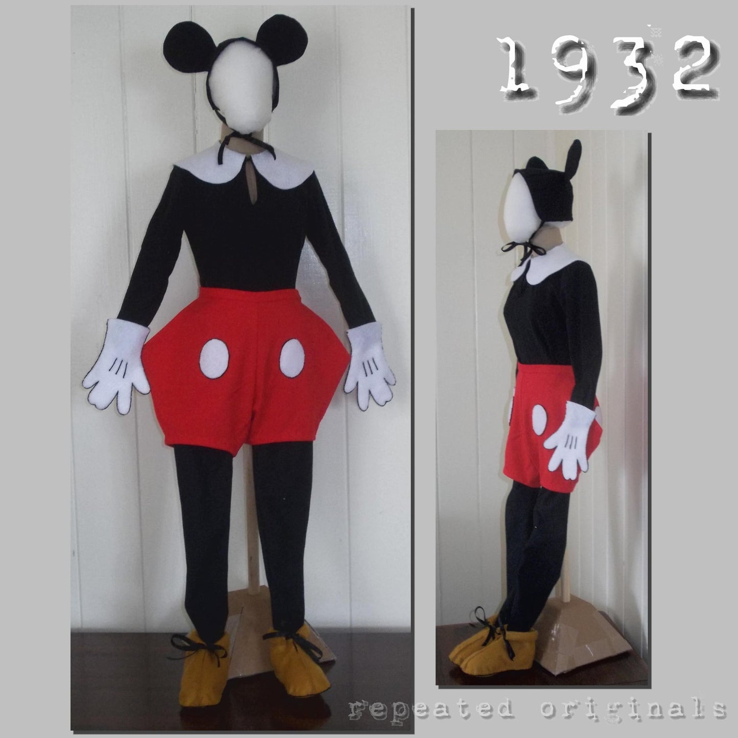1932 Adult Female Mouse Costume Sewing Pattern - INSTANT DOWNLOAD PDF