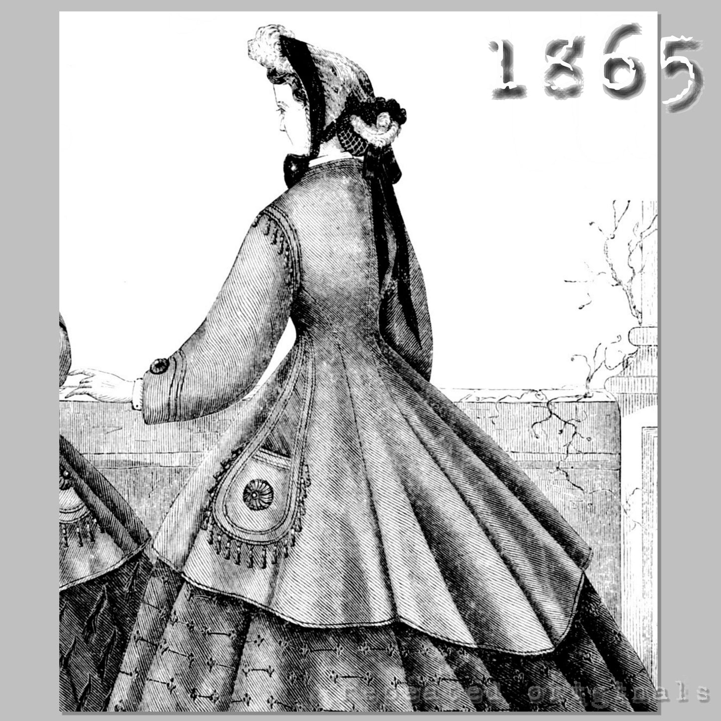 1865 Summer Paletot Sewing Pattern - INSTANT DOWNLOAD PDF