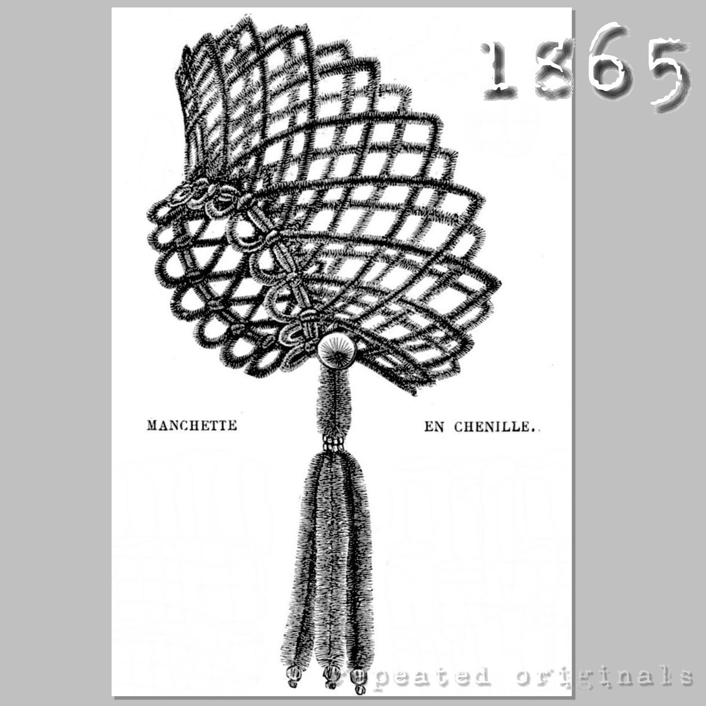 1865 Three Sleeve Cuffs Sewing Patterns - INSTANT DOWNLOAD PDF