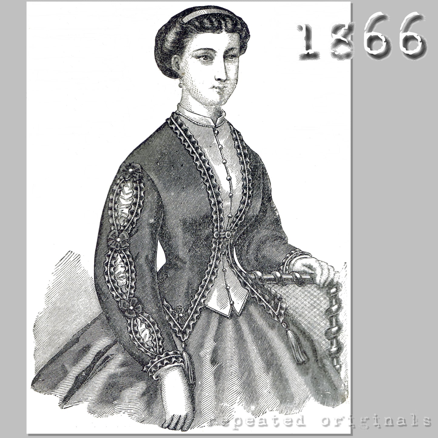 1866 Jacket with Vest Sewing Pattern - INSTANT DOWNLOAD PDF