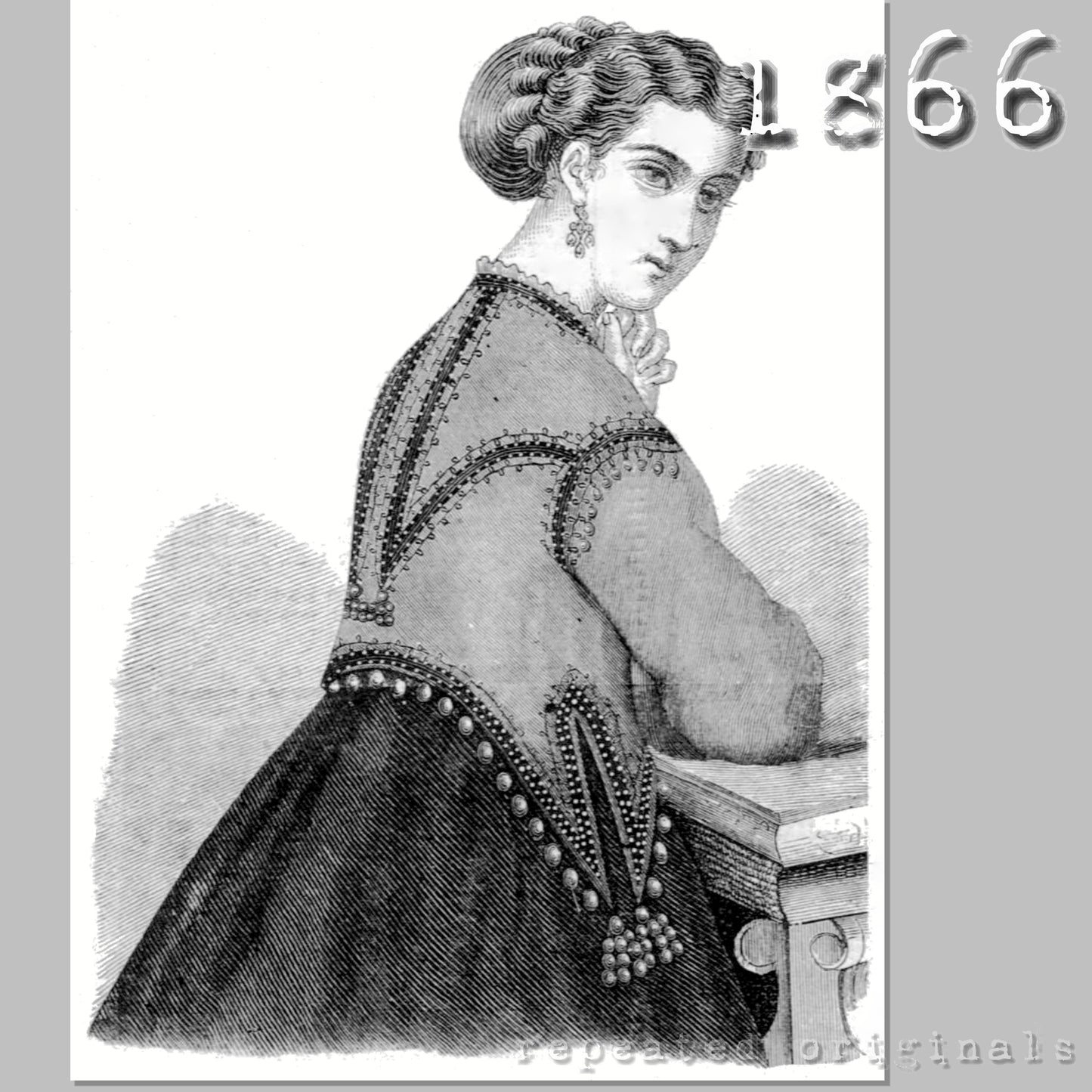 1866 Indoor Jacket Sewing Pattern - INSTANT DOWNLOAD PDF