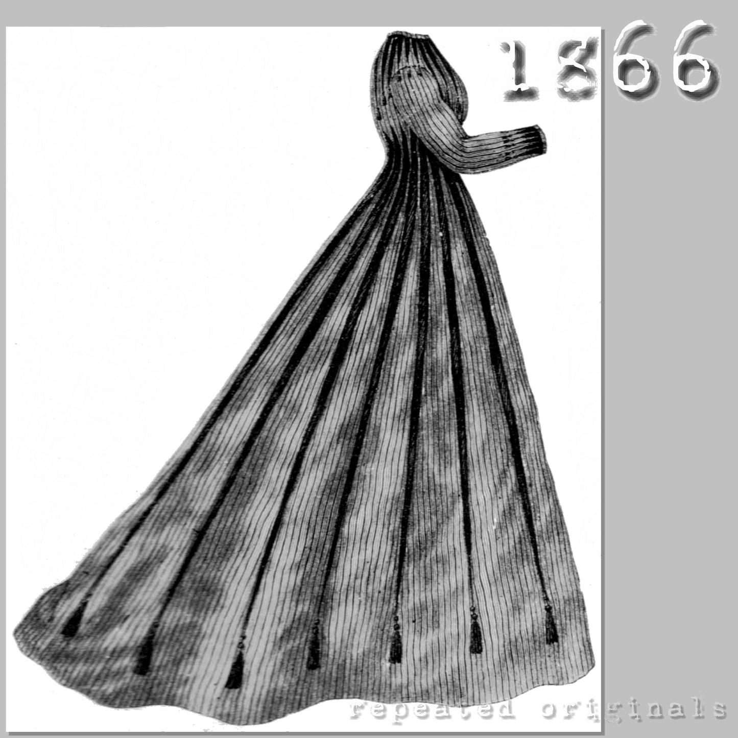 1866 Winter Dresses Sewing Pattern - INSTANT DOWNLOAD PDF