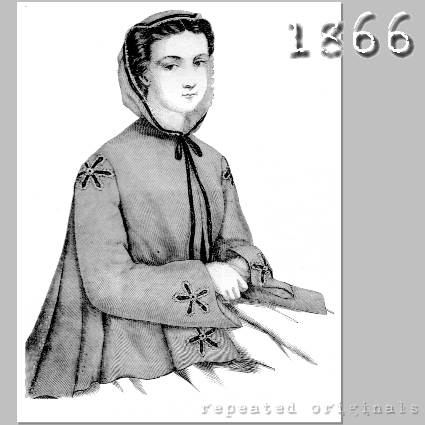 1866 Sortie de bal - Ball Jacket Sewing Pattern - INSTANT DOWNLOAD PDF
