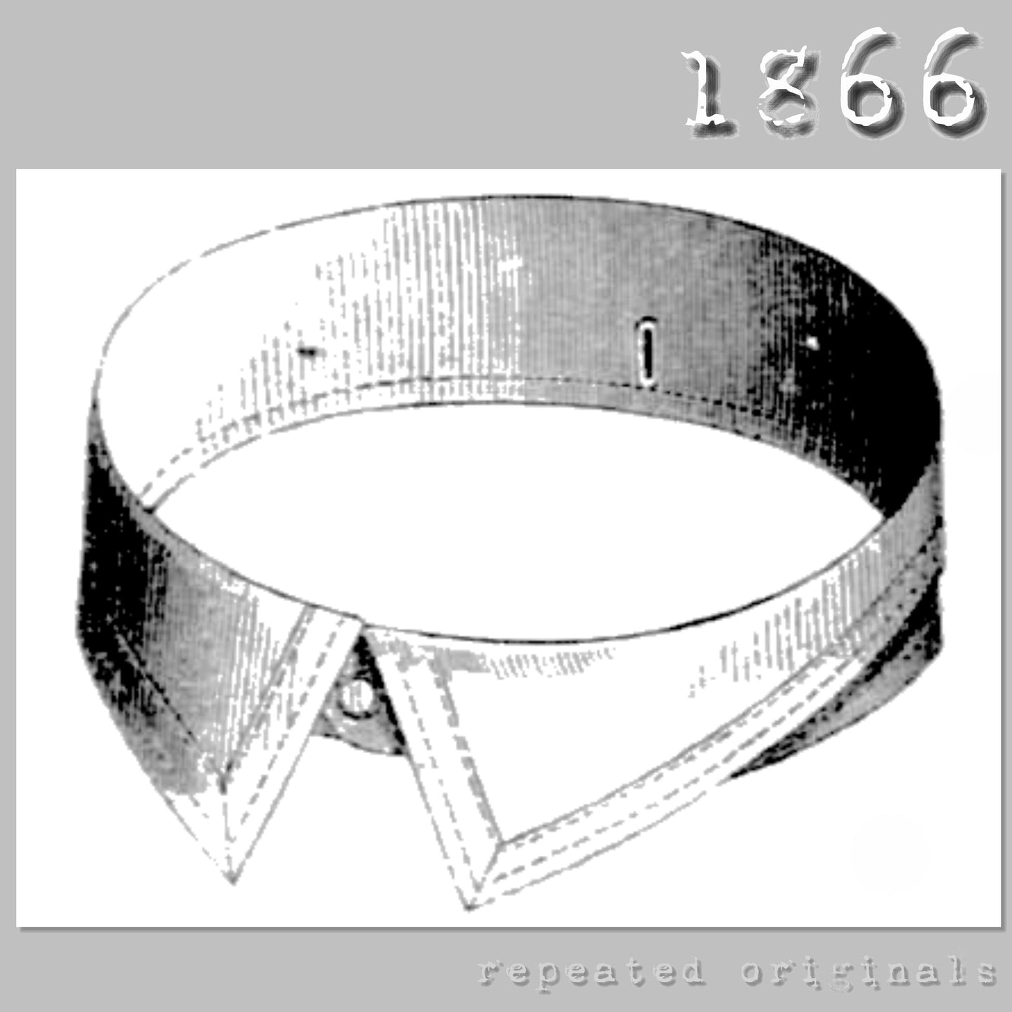 1866 Three Collars for Men Sewing Pattern - INSTANT DOWNLOAD PDF