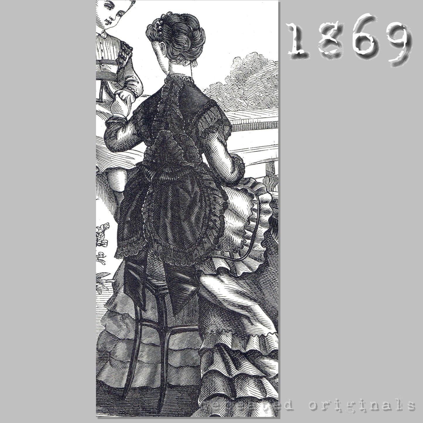 1869 Fichu Sewing Pattern - INSTANT DOWNLOAD PDF