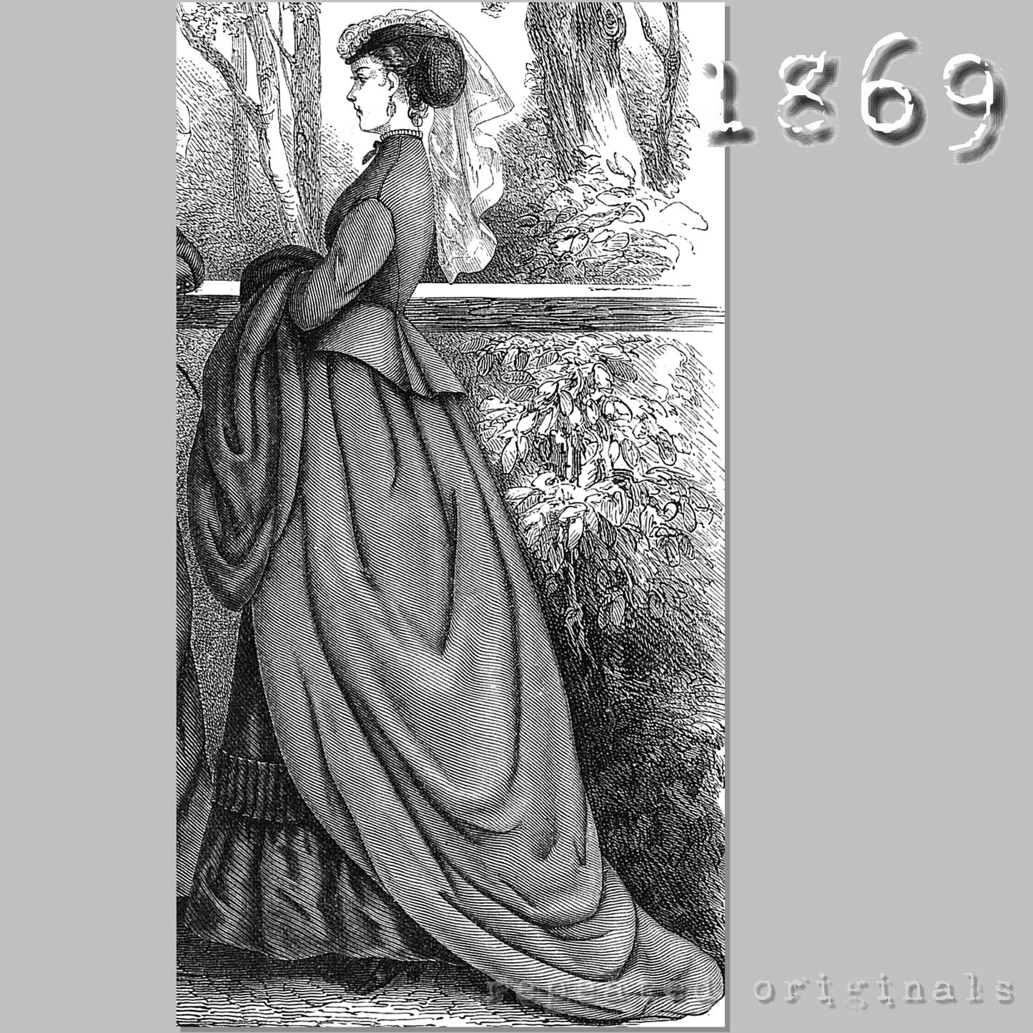 1869 Riding Habit Sewing Pattern - INSTANT DOWNLOAD PDF