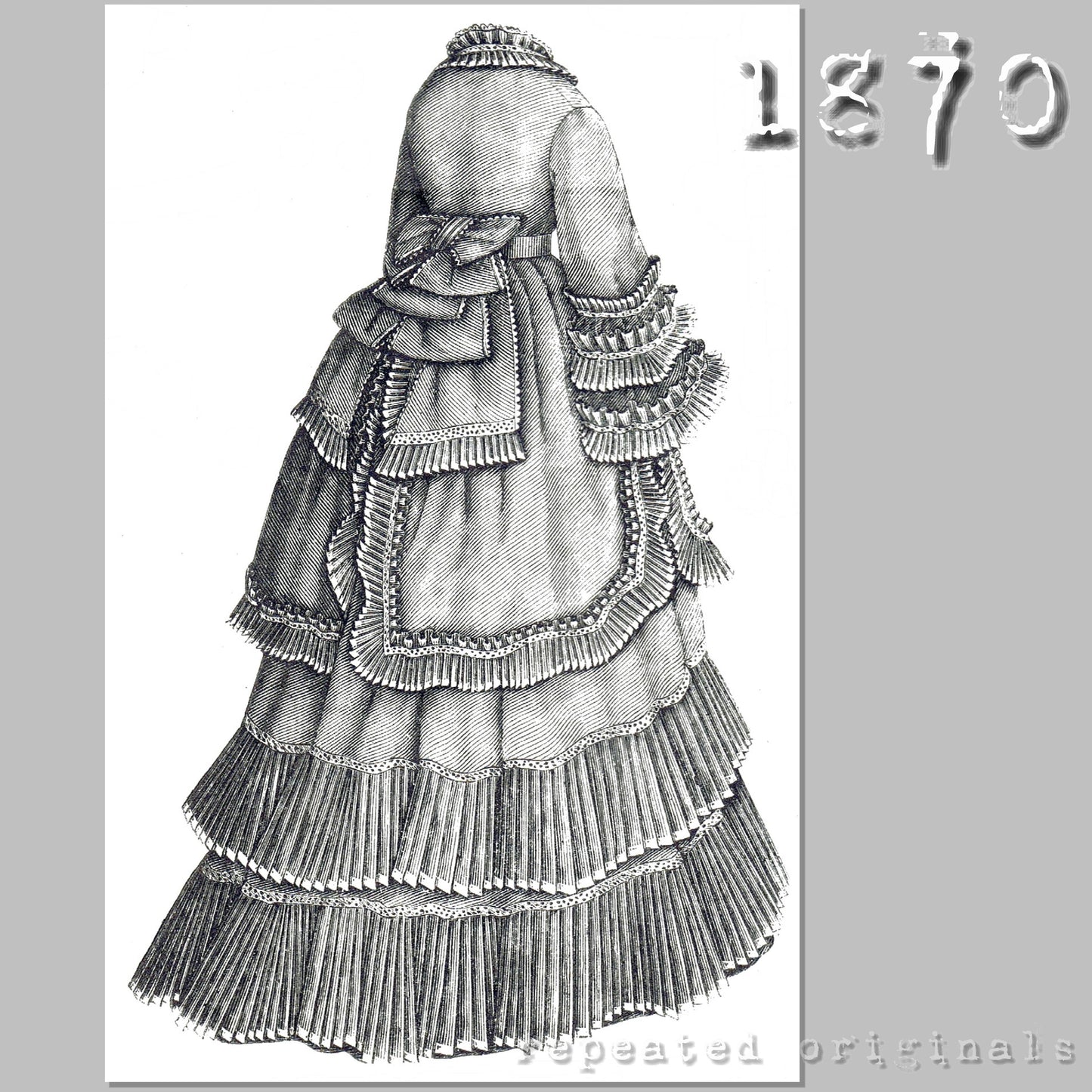 1870 Batiste Suit Sewing Pattern - INSTANT DOWNLOAD PDF