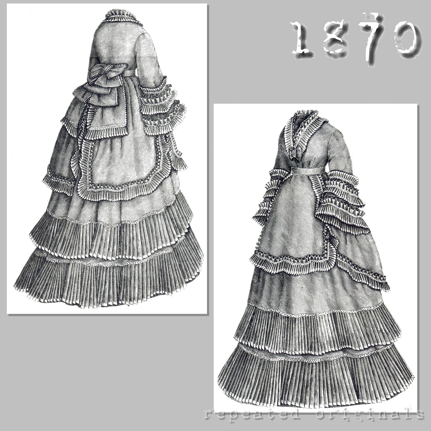 1870 Batiste Suit Sewing Pattern - INSTANT DOWNLOAD PDF