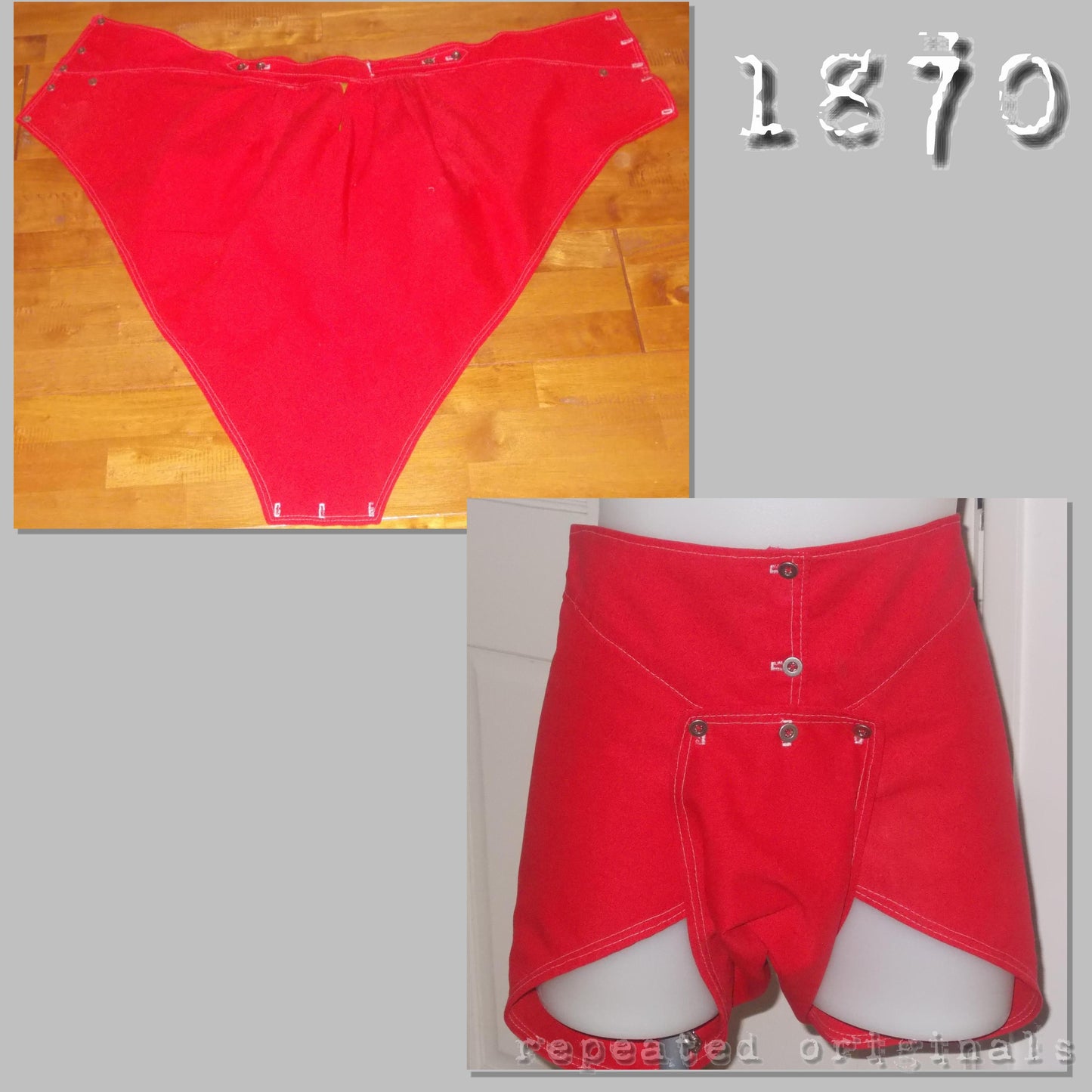 1870 Man's Bathing Suit Sewing Pattern - INSTANT DOWNLOAD PDF