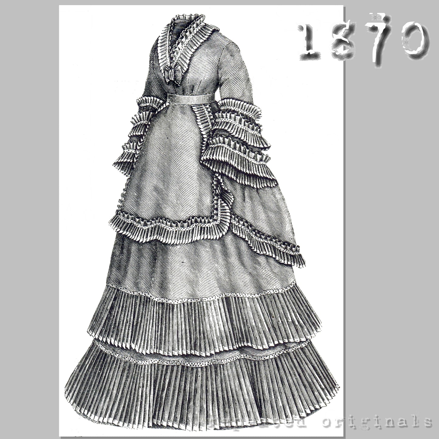 1870 Batiste Suit Sewing Pattern - INSTANT DOWNLOAD PDF