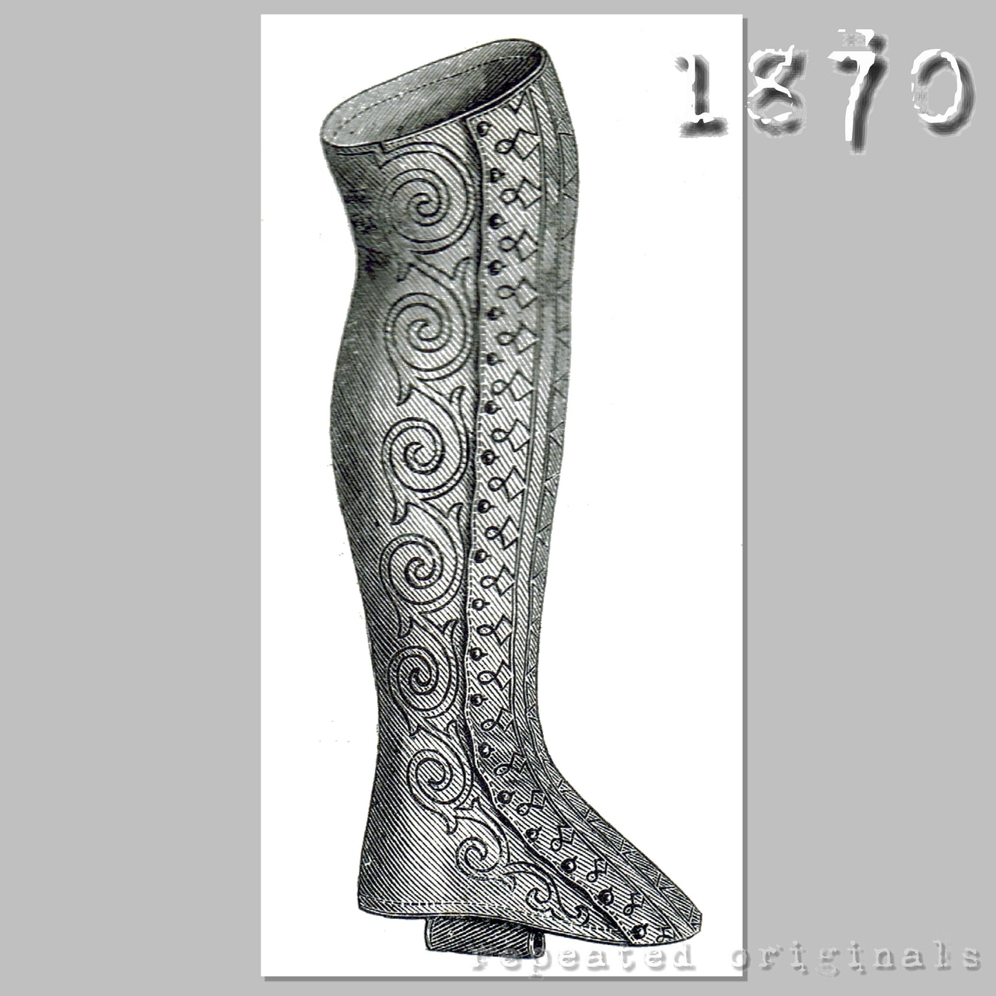 1870 Leggins for Child 4 - 6 Years Sewing Pattern - INSTANT DOWNLOAD PDF