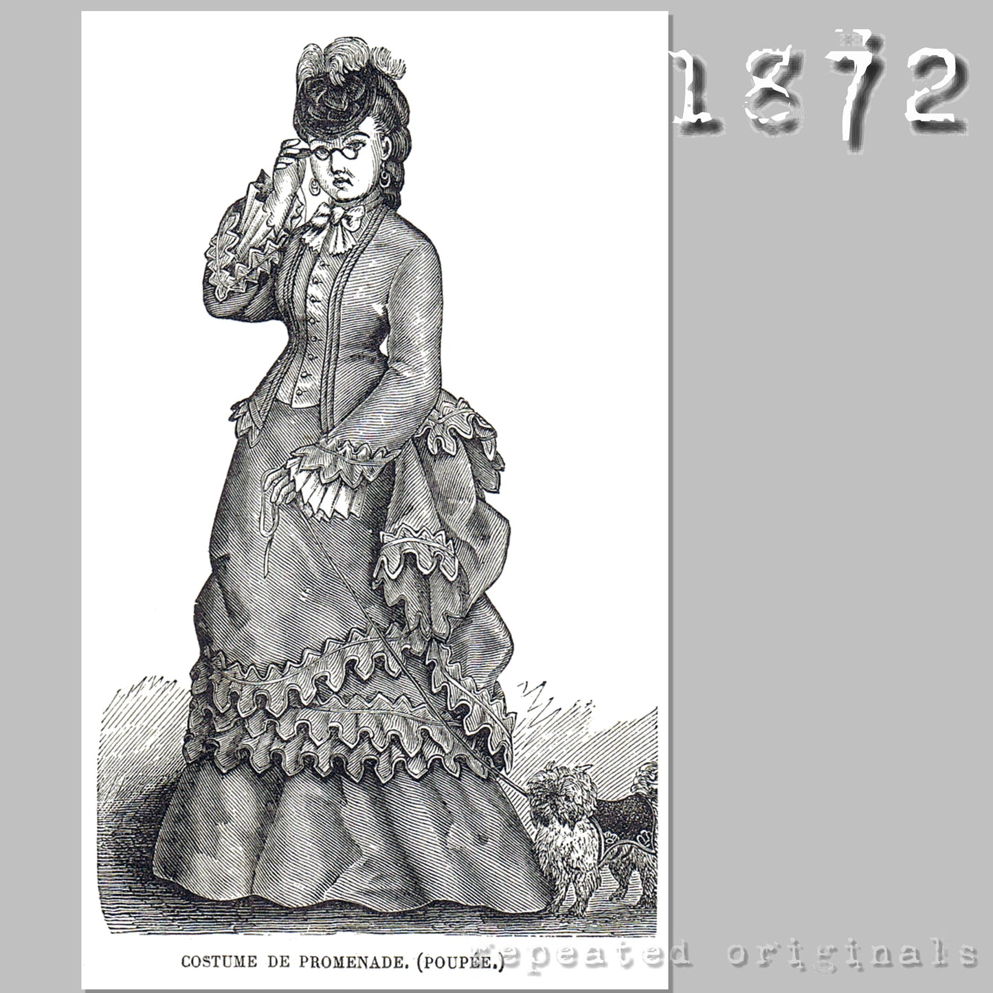 1872 Doll Costumes Sewing Pattern - INSTANT DOWNLOAD PDF