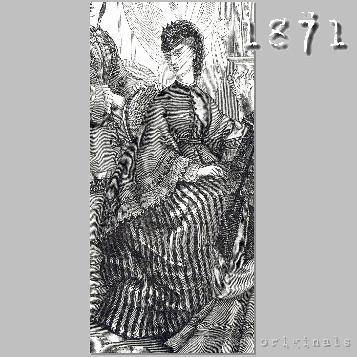 1871 Pardessus Sewing Pattern - INSTANT DOWNLOAD PDF