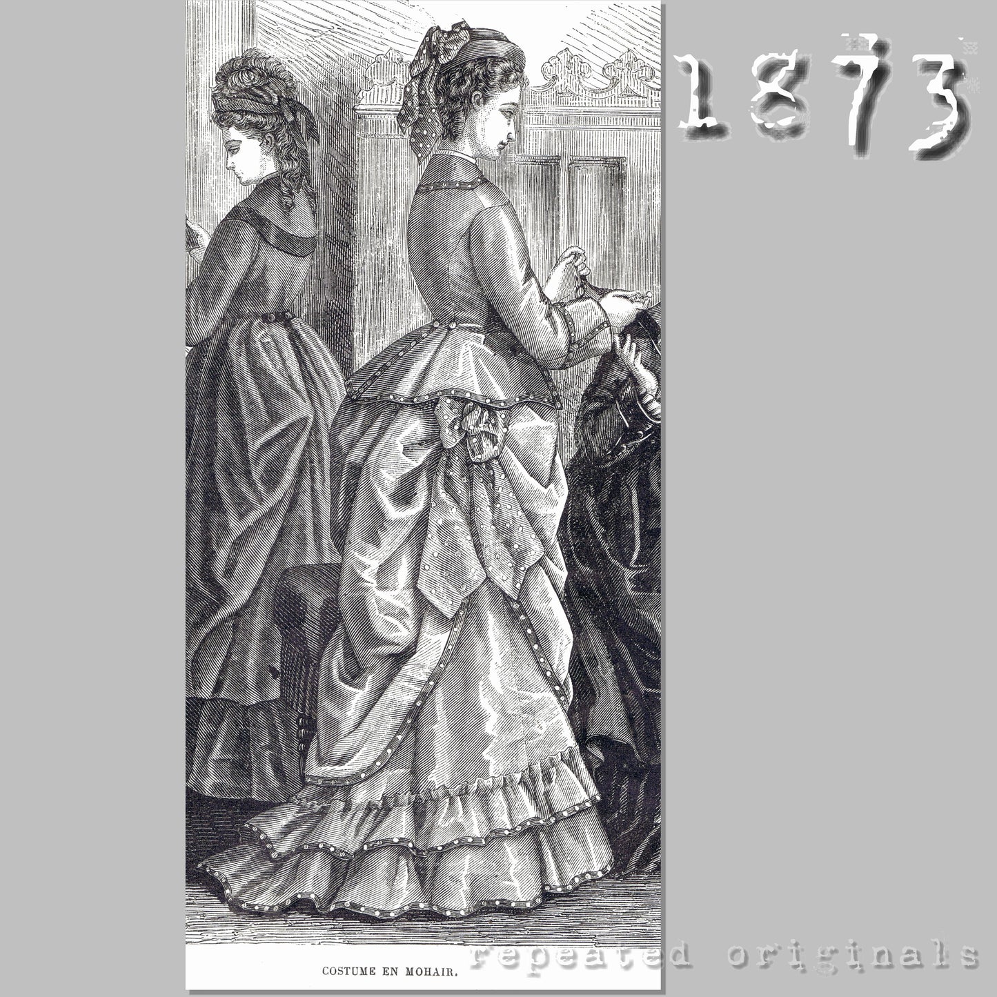 1873 Travel Suit Sewing Pattern - INSTANT DOWNLOAD PDF