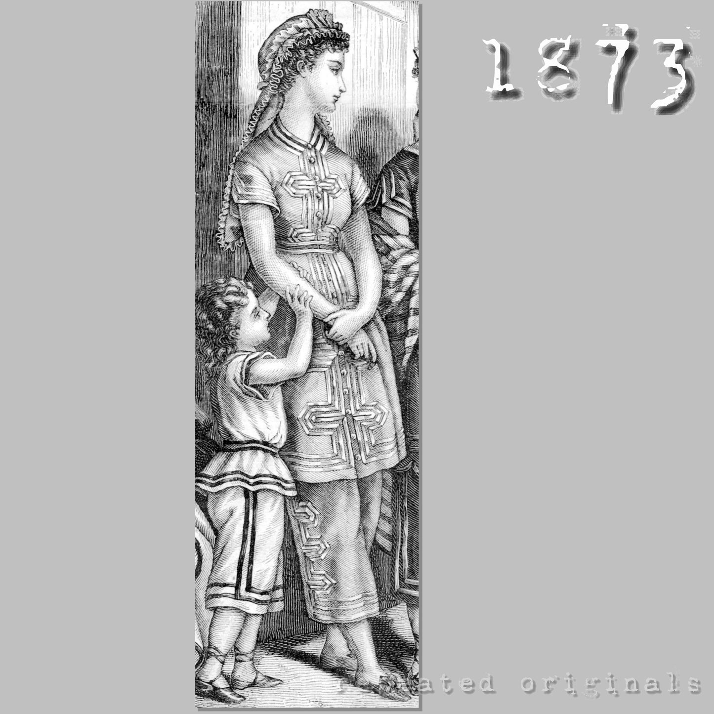 1873 Blue Flannel Bathing Suit Sewing Pattern - INSTANT DOWNLOAD PDF