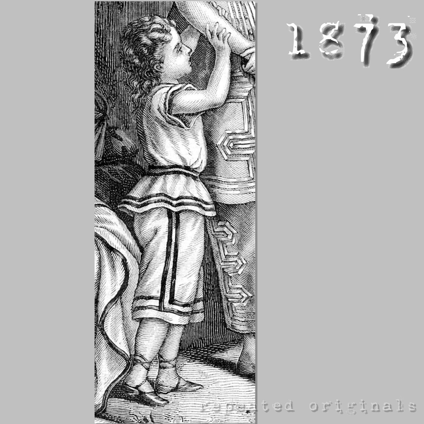 1873 Bathing Suit for Girl 7 to 9 Years Sewing Pattern - INSTANT DOWNLOAD PDF