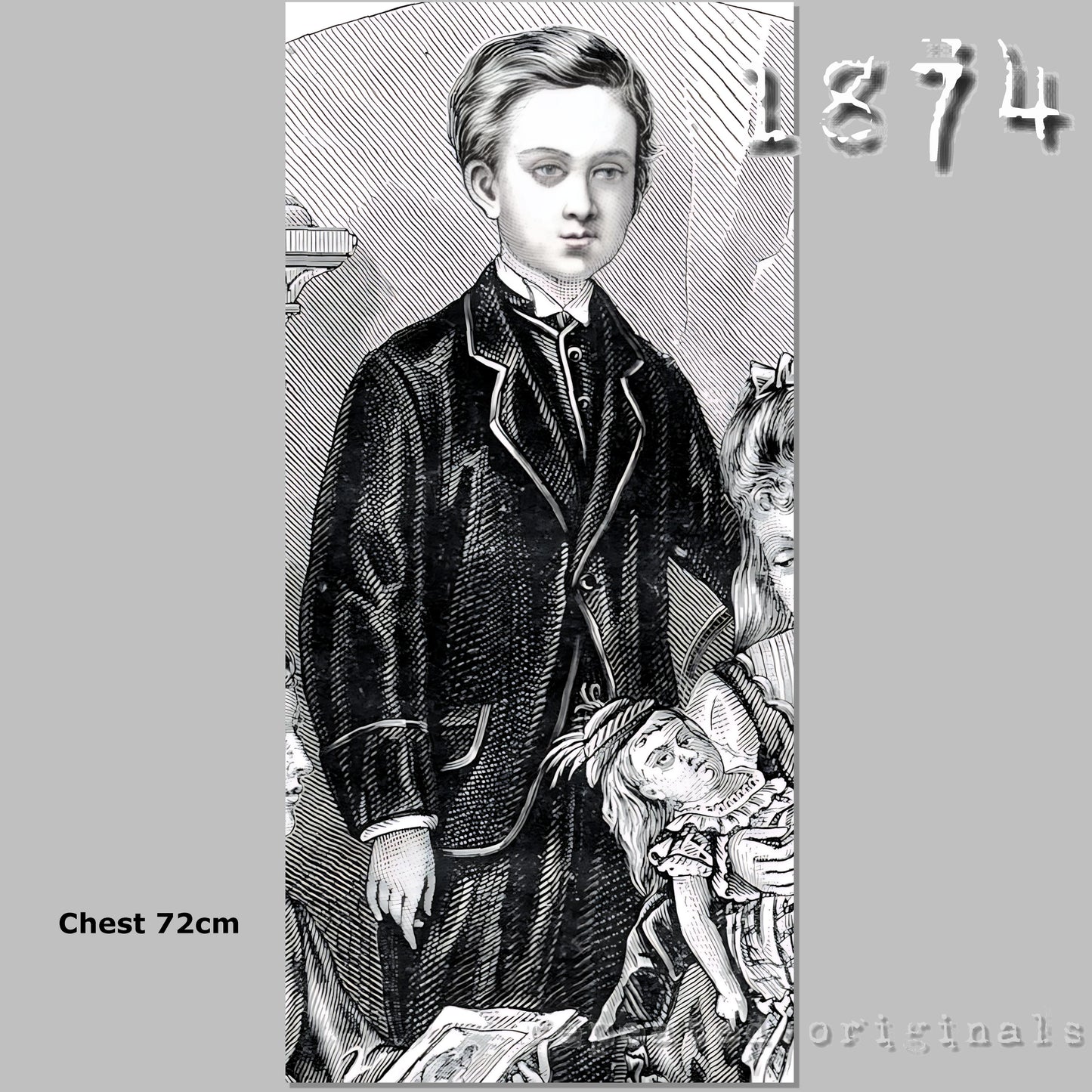 1874 Suit for a Boy 7-9 Years Sewing Pattern - INSTANT DOWNLOAD PDF