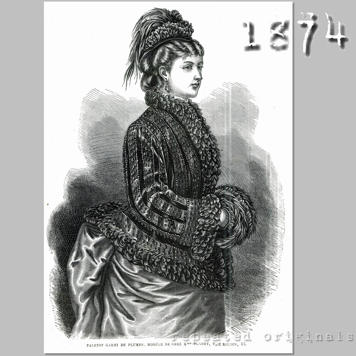 1874 Paletot Sewing Pattern - INSTANT DOWNLOAD PDF