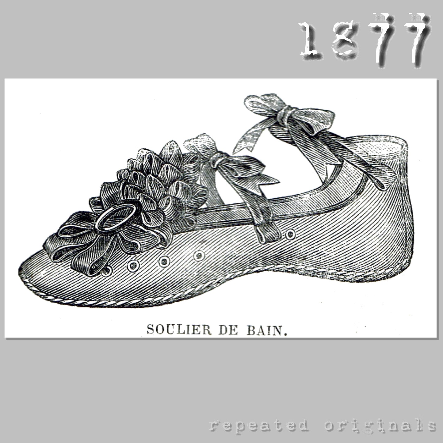 1877 Canvas Bathing Shoe Sewing Pattern - INSTANT DOWNLOAD PDF