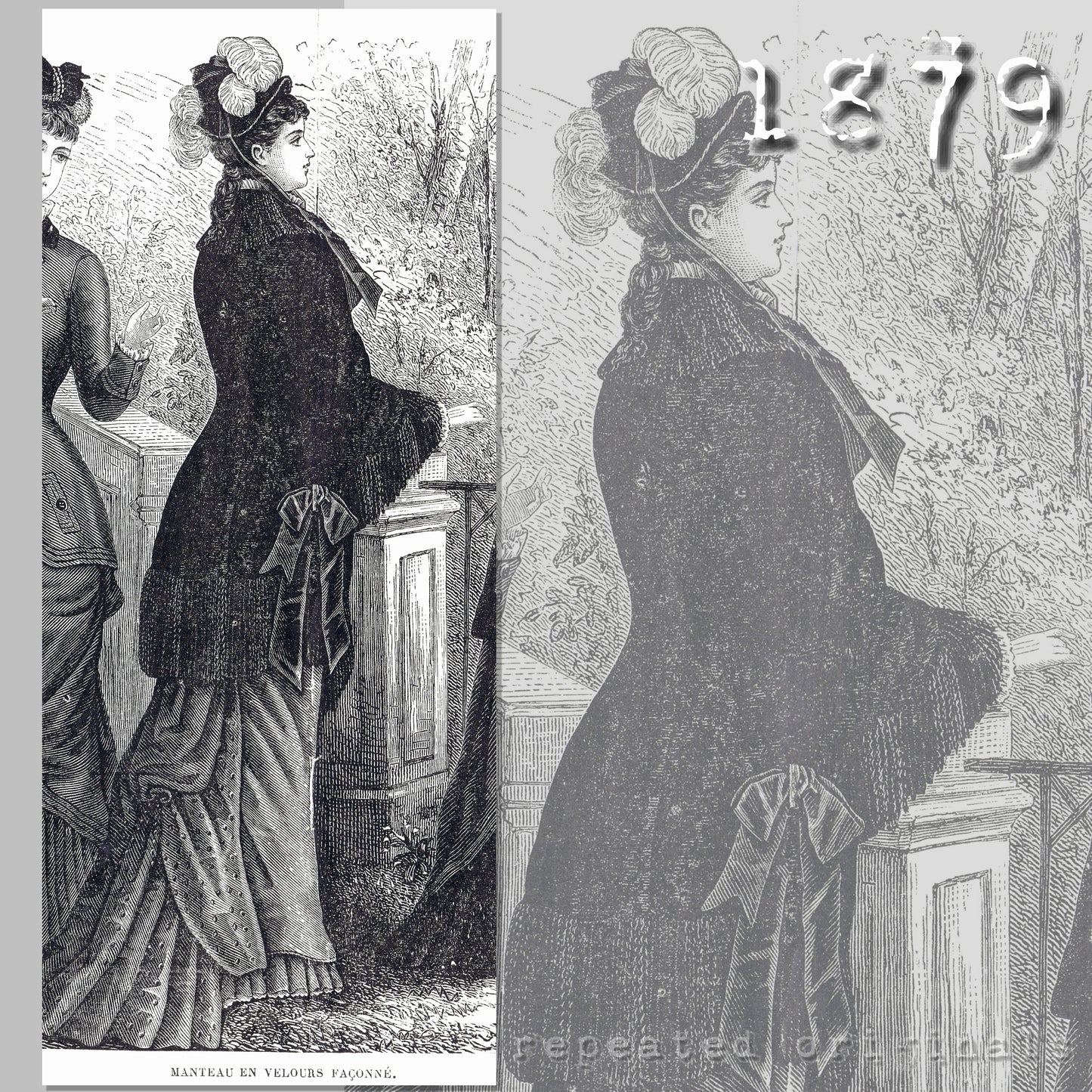 1879 Velvet Coat Sewing Pattern - INSTANT DOWNLOAD PDF