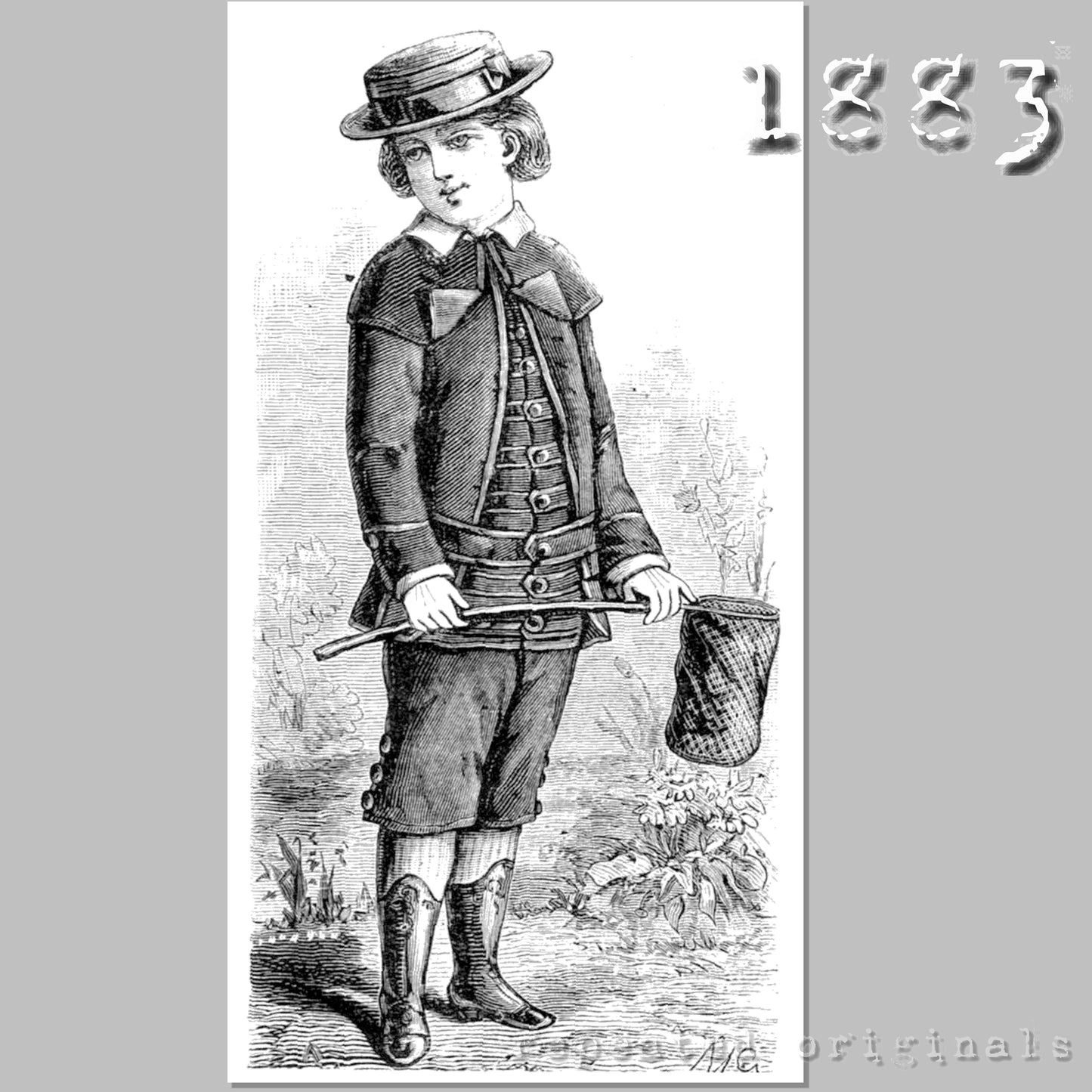 1883 Suit for Boy 5 - 7 Years Sewing Pattern - INSTANT DOWNLOAD PDF