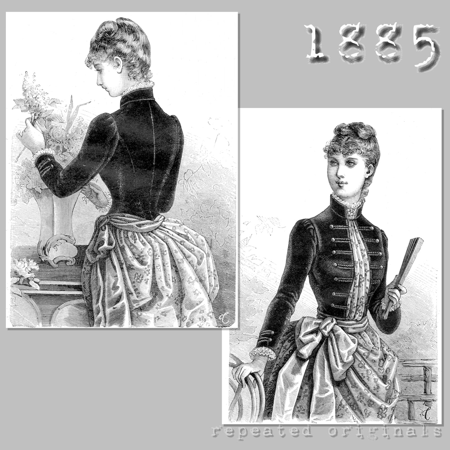 1885 Spanish Jacket Sewing Pattern - INSTANT DOWNLOAD PDF