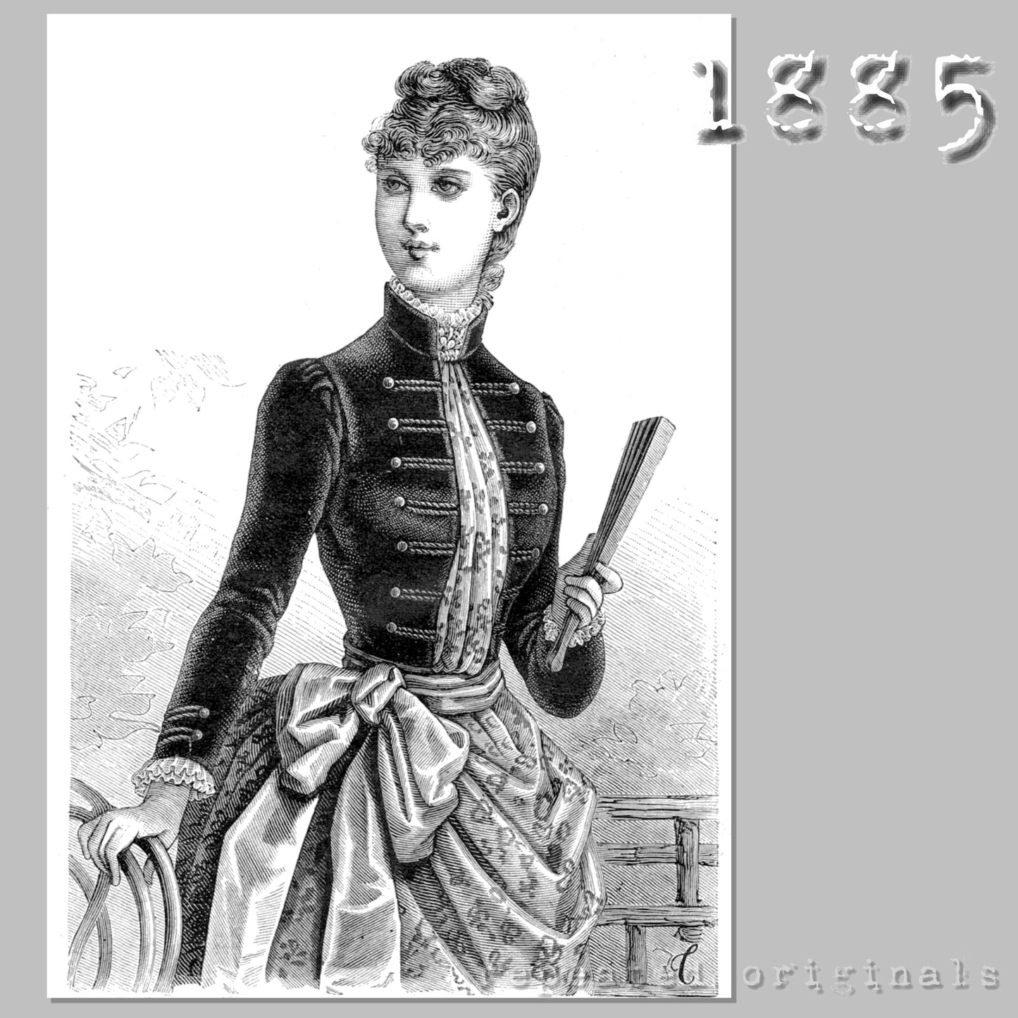 1885 Spanish Jacket Sewing Pattern - INSTANT DOWNLOAD PDF
