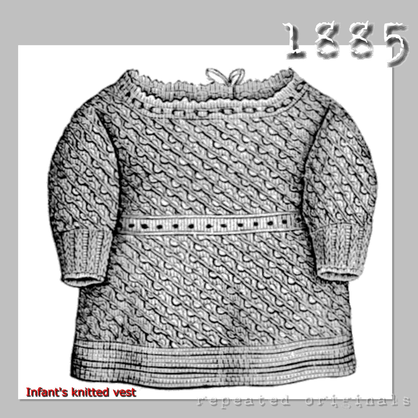 1885 Knitting and Crochet Patterns for an Infant - INSTANT DOWNLOAD PDF