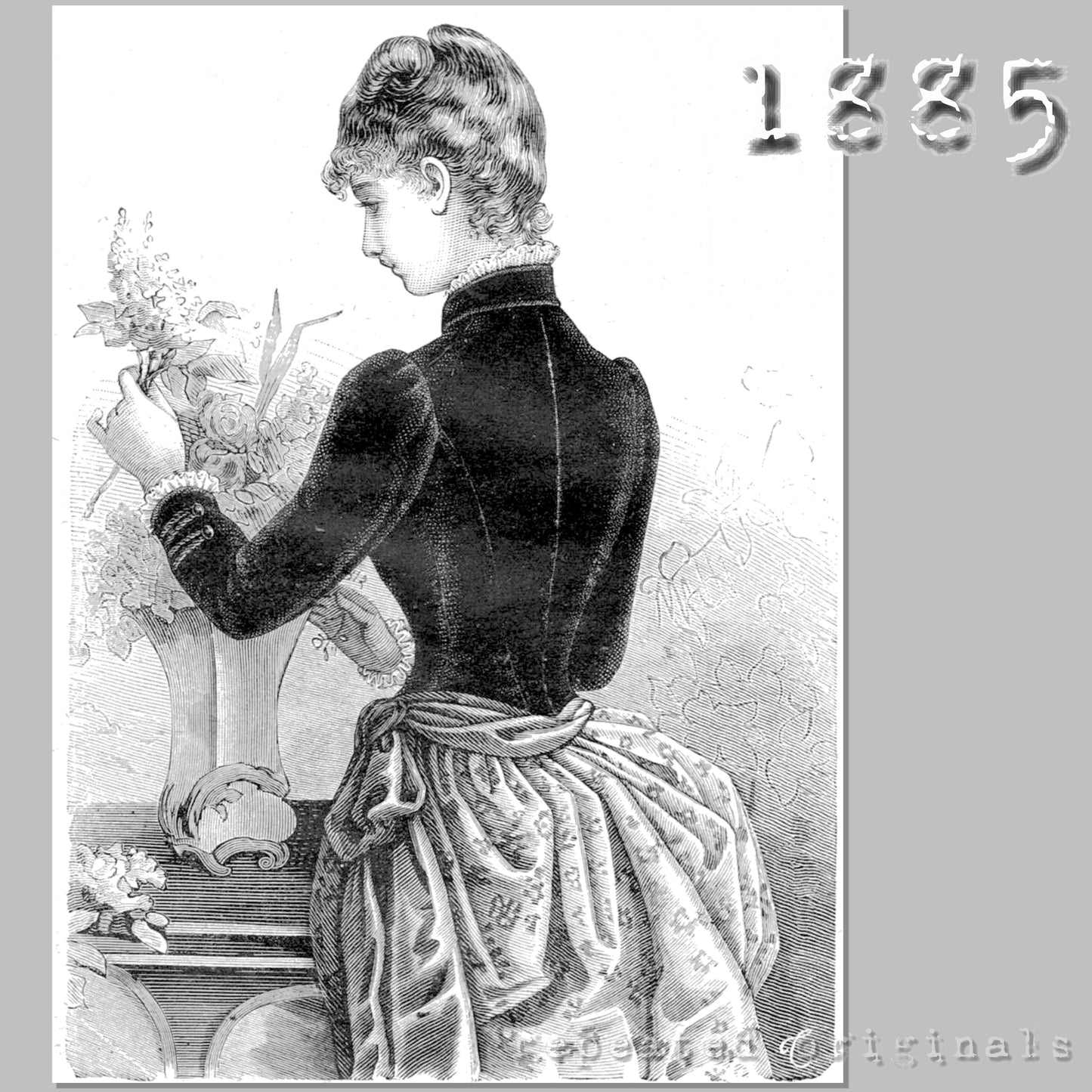 1885 Spanish Jacket Sewing Pattern - INSTANT DOWNLOAD PDF