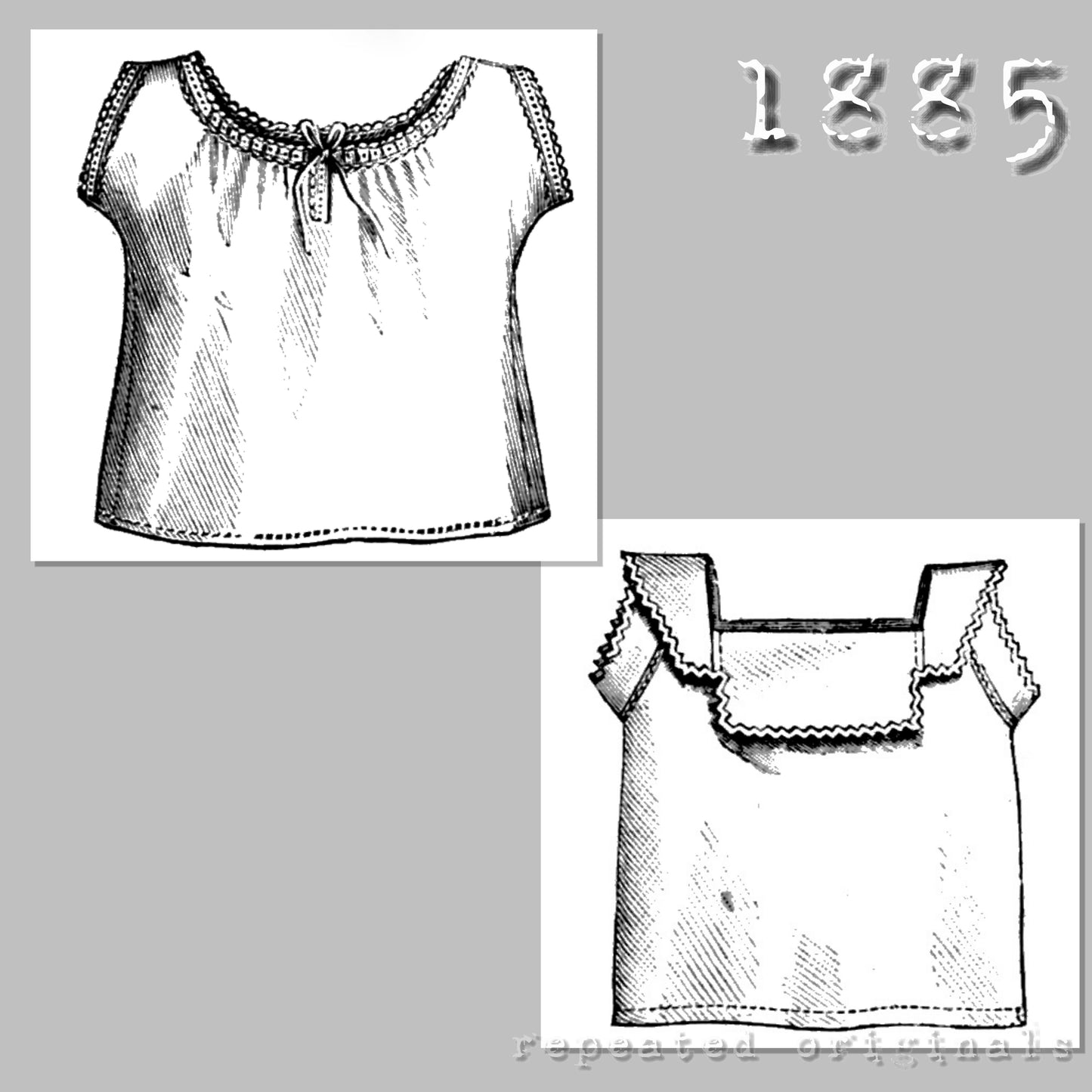1885 Mother's and Infant's Sewing Patterns - INSTANT DOWNLOAD PDF