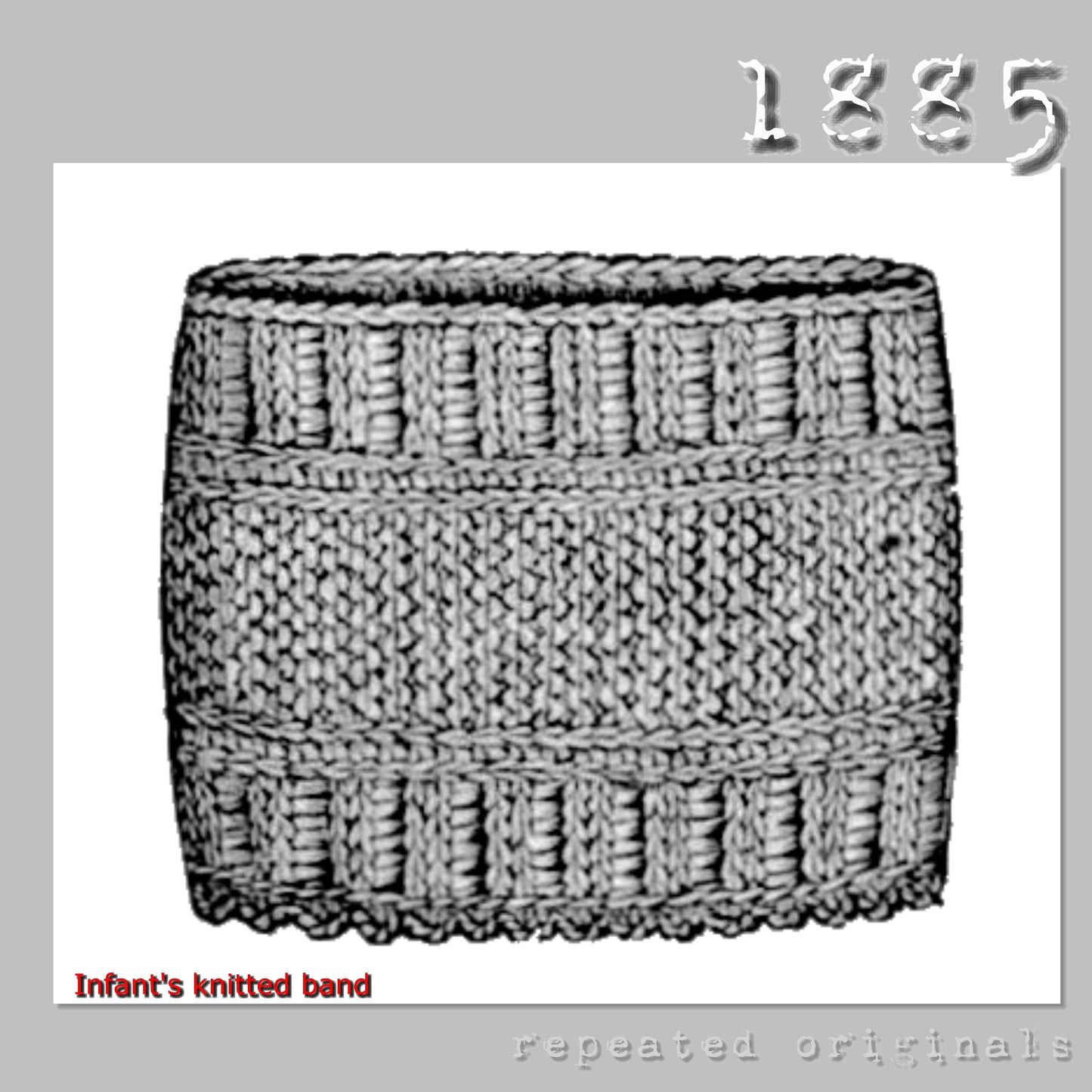 1885 Knitting and Crochet Patterns for an Infant - INSTANT DOWNLOAD PDF