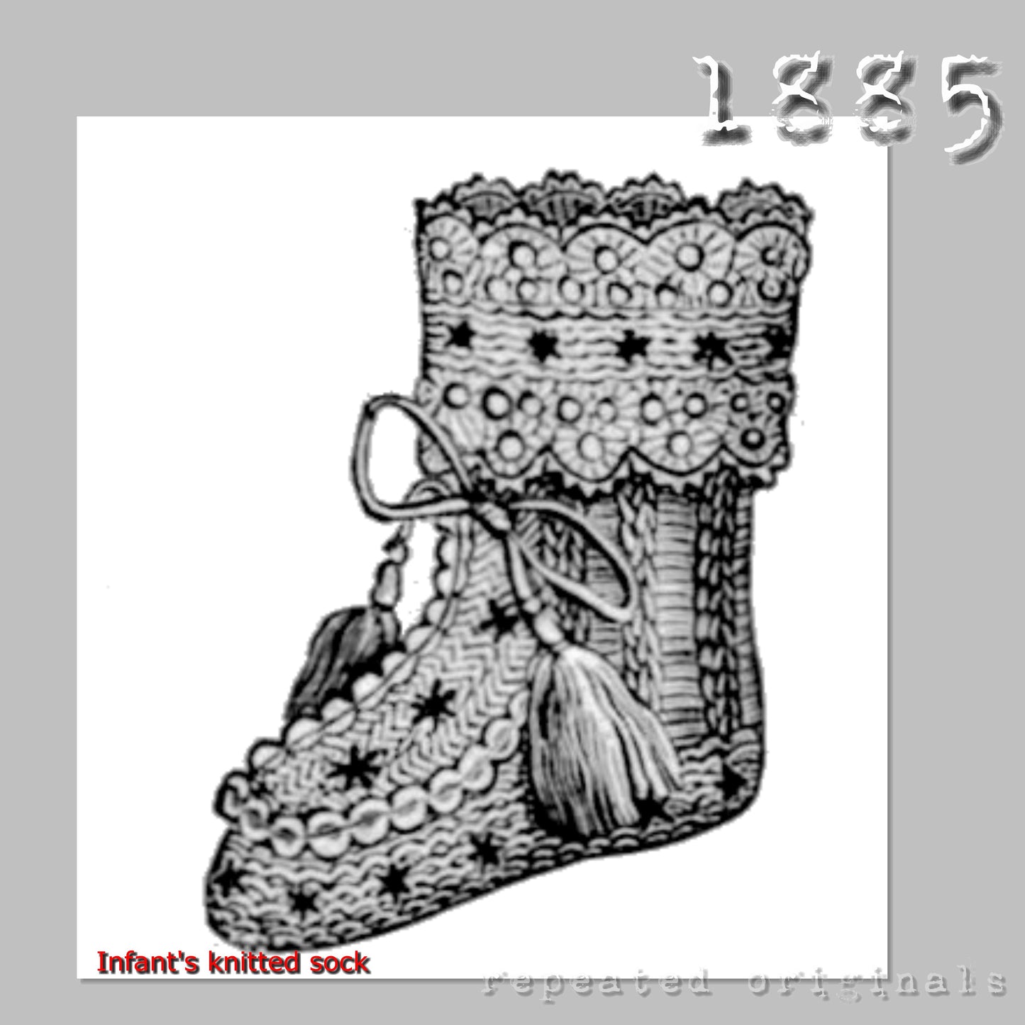 1885 Knitting and Crochet Patterns for an Infant - INSTANT DOWNLOAD PDF