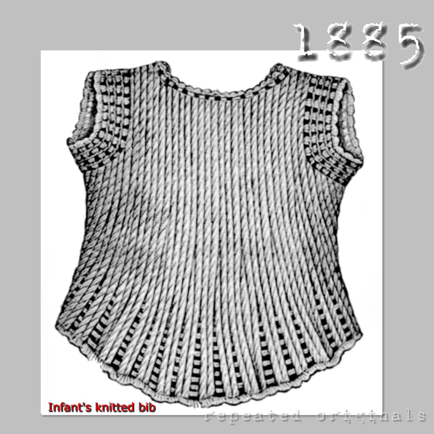 1885 Knitting and Crochet Patterns for an Infant - INSTANT DOWNLOAD PDF