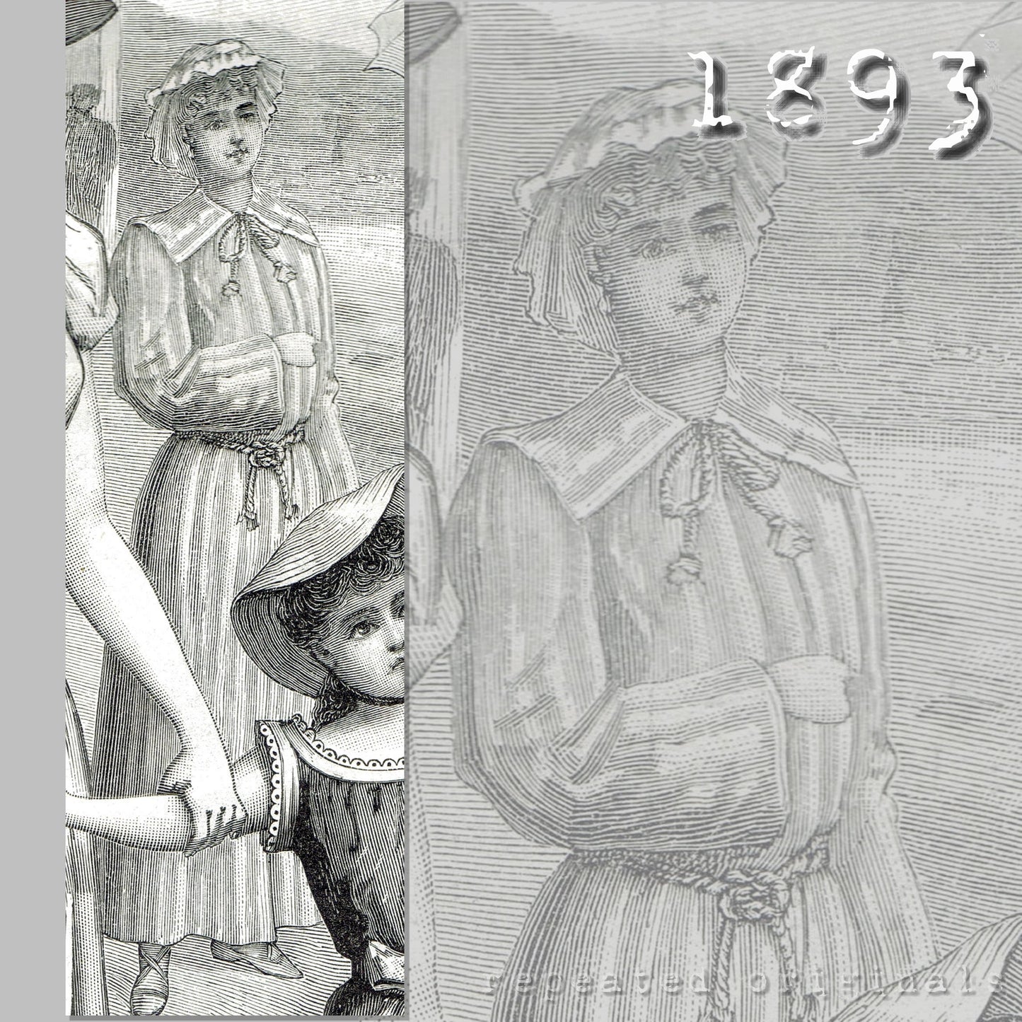 1893 Bathing Robe Sewing Pattern - INSTANT DOWNLOAD PDF