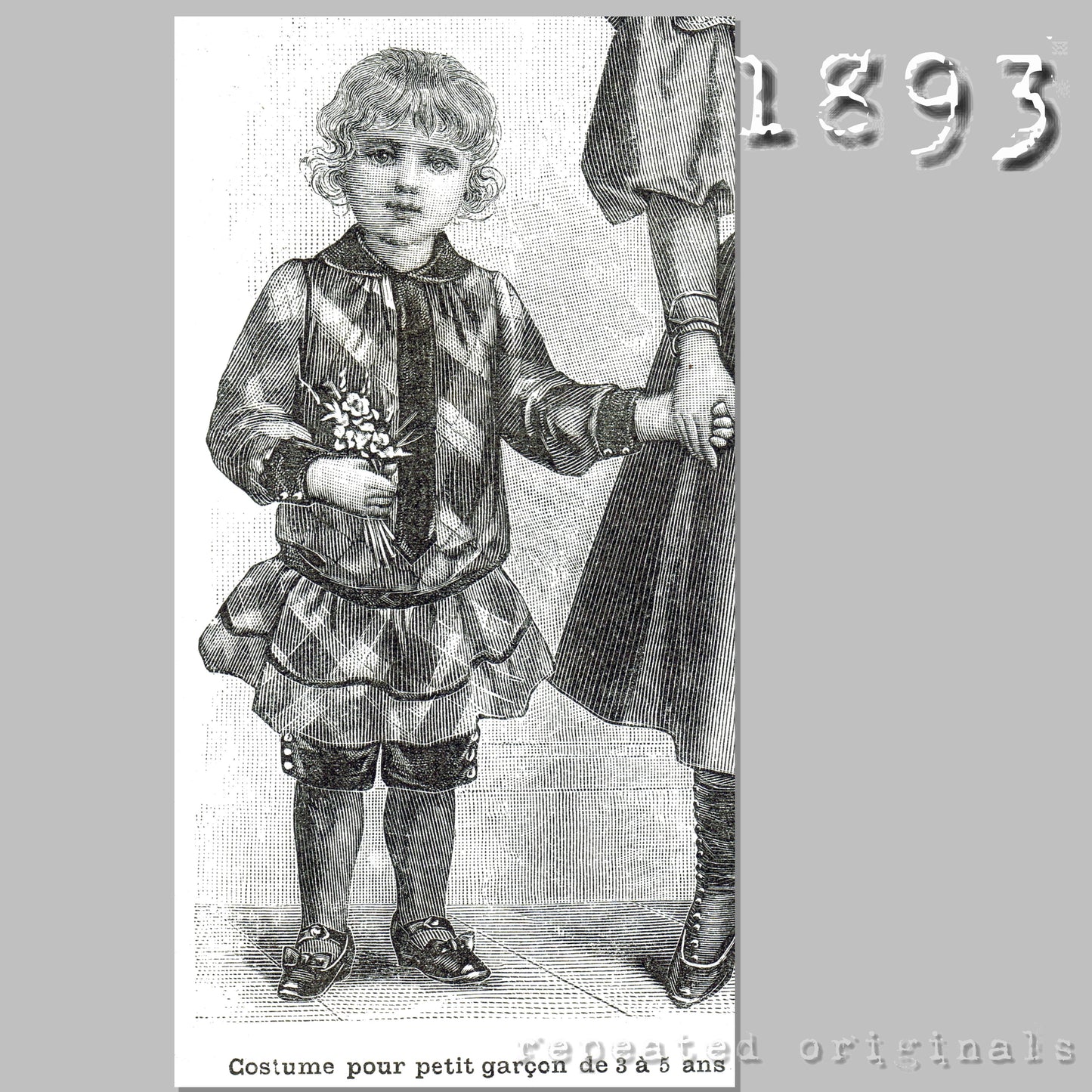1893 Suit for boy 3 to 5 years - INSTANT DOWNLOAD PDF