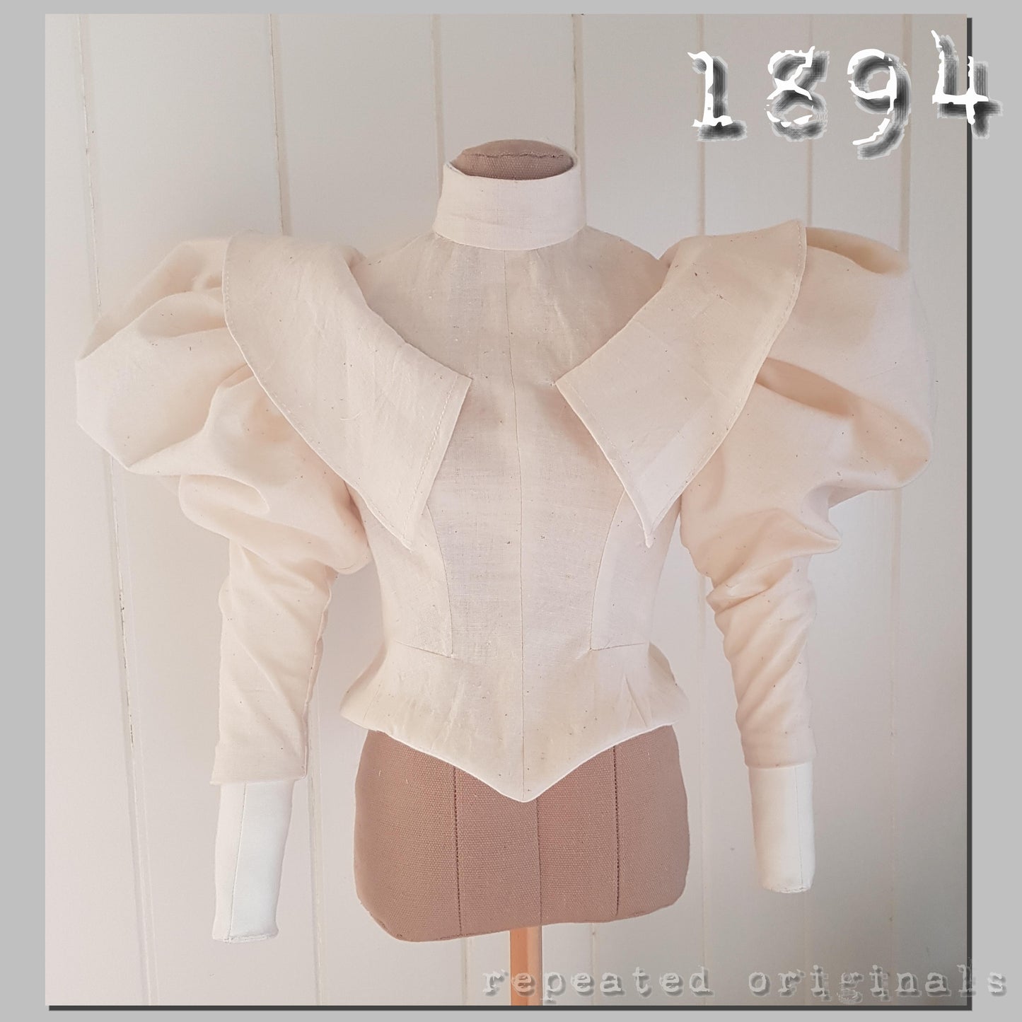 1894 Bodice Sewing Pattern - INSTANT DOWNLOAD PDF