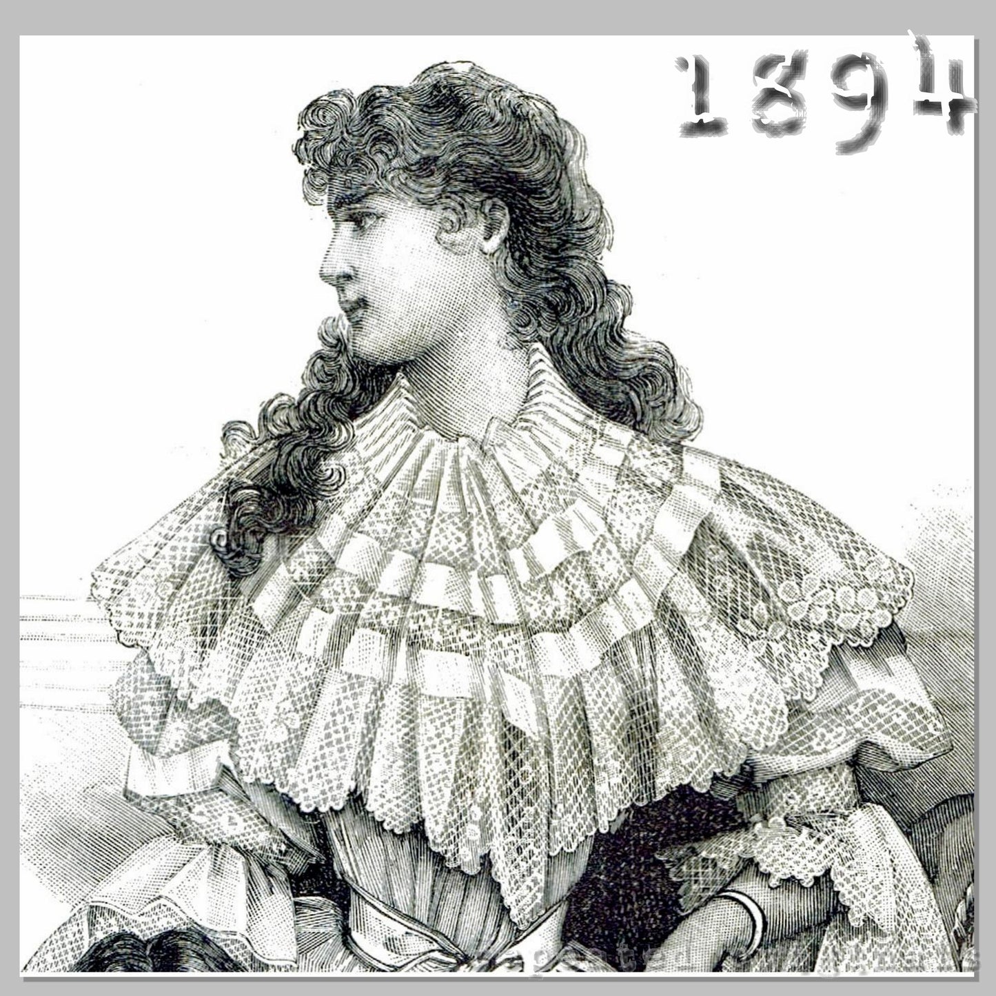 1894 Tussor Dressing Gown/Peignoir Sewing Pattern - INSTANT DOWNLOAD PDF