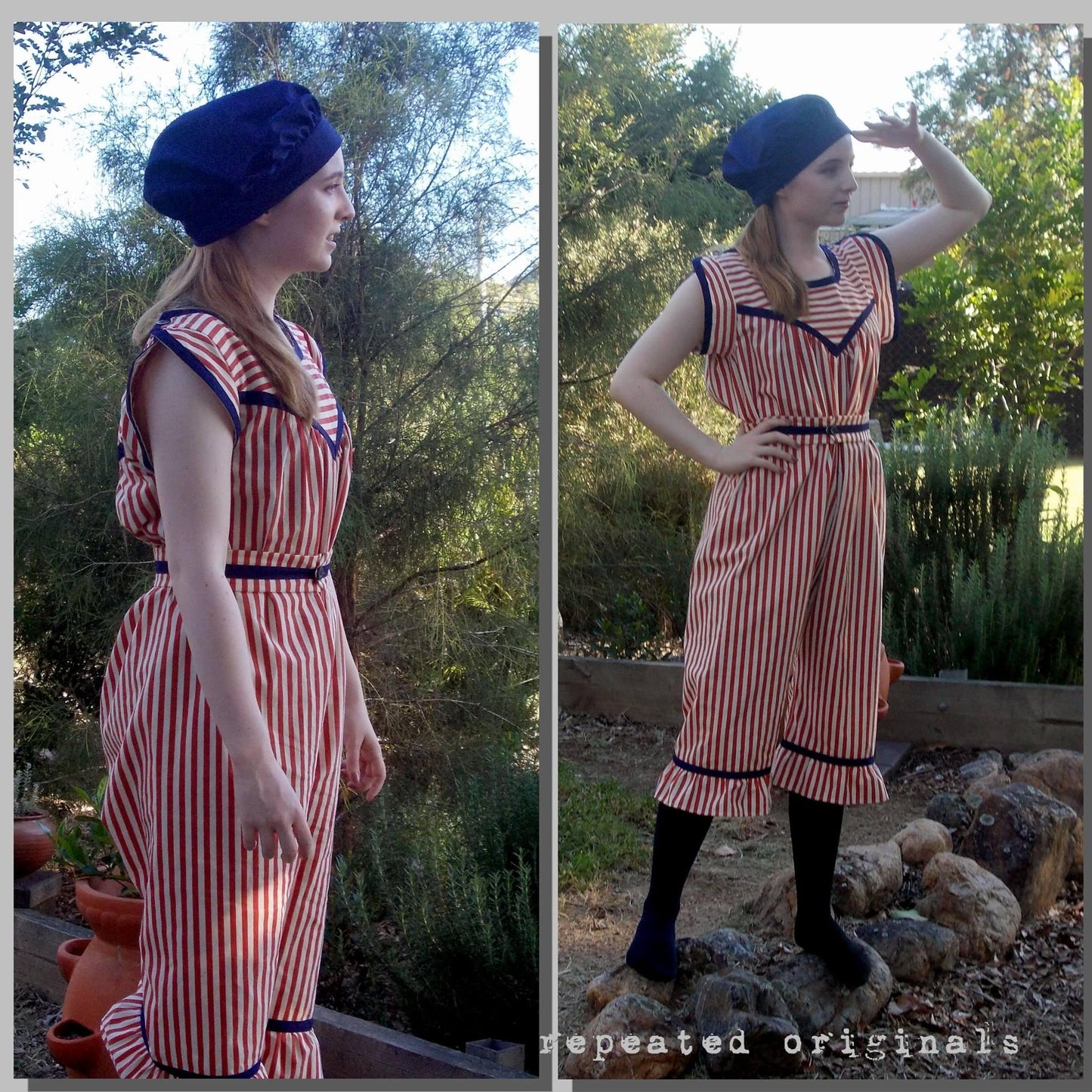 1895 Swimming Costume for Girls Sewing Pattern - INSTANT DOWNLOAD PDF
