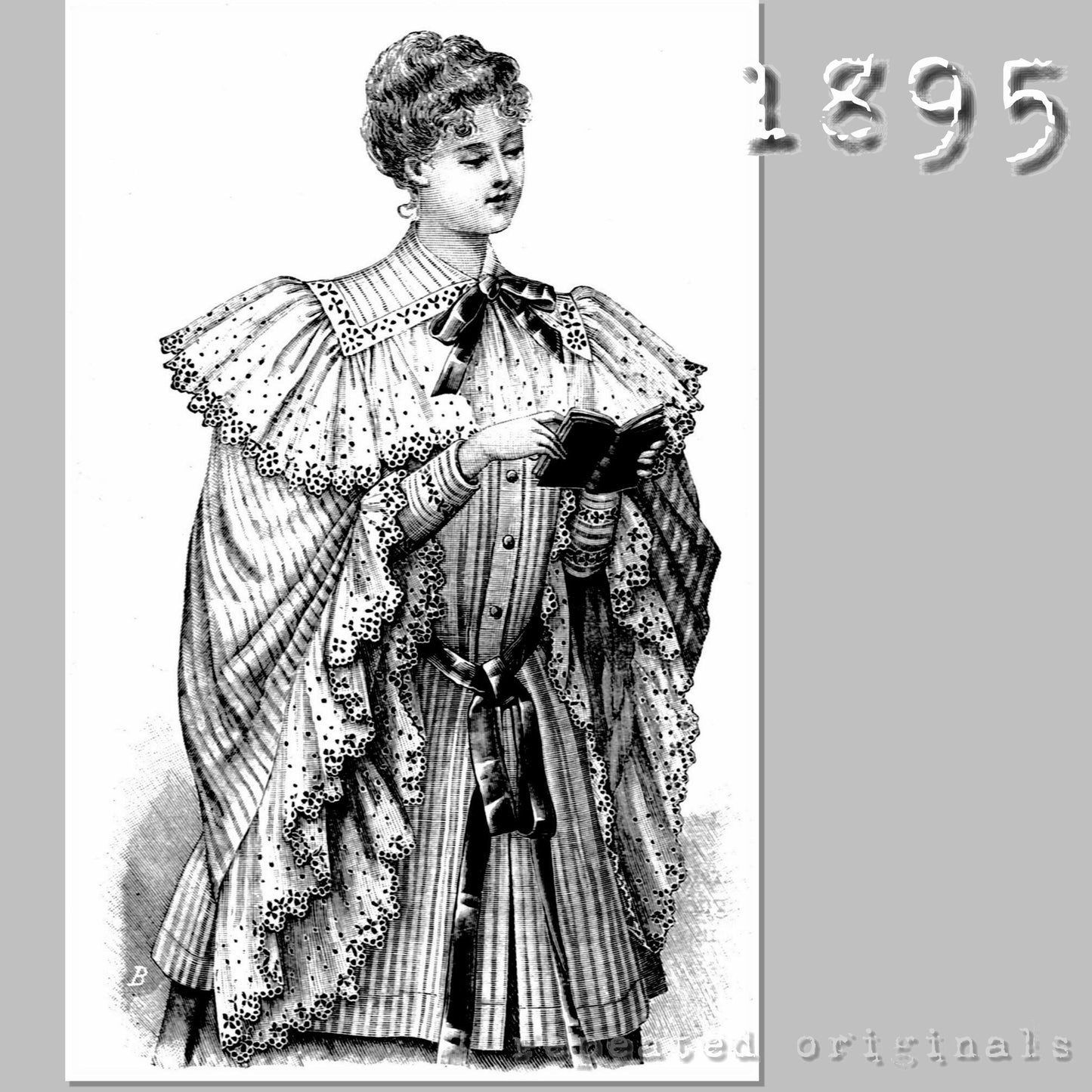 1895 Matinee Jacket Sewing Pattern - INSTANT DOWNLOAD PDF