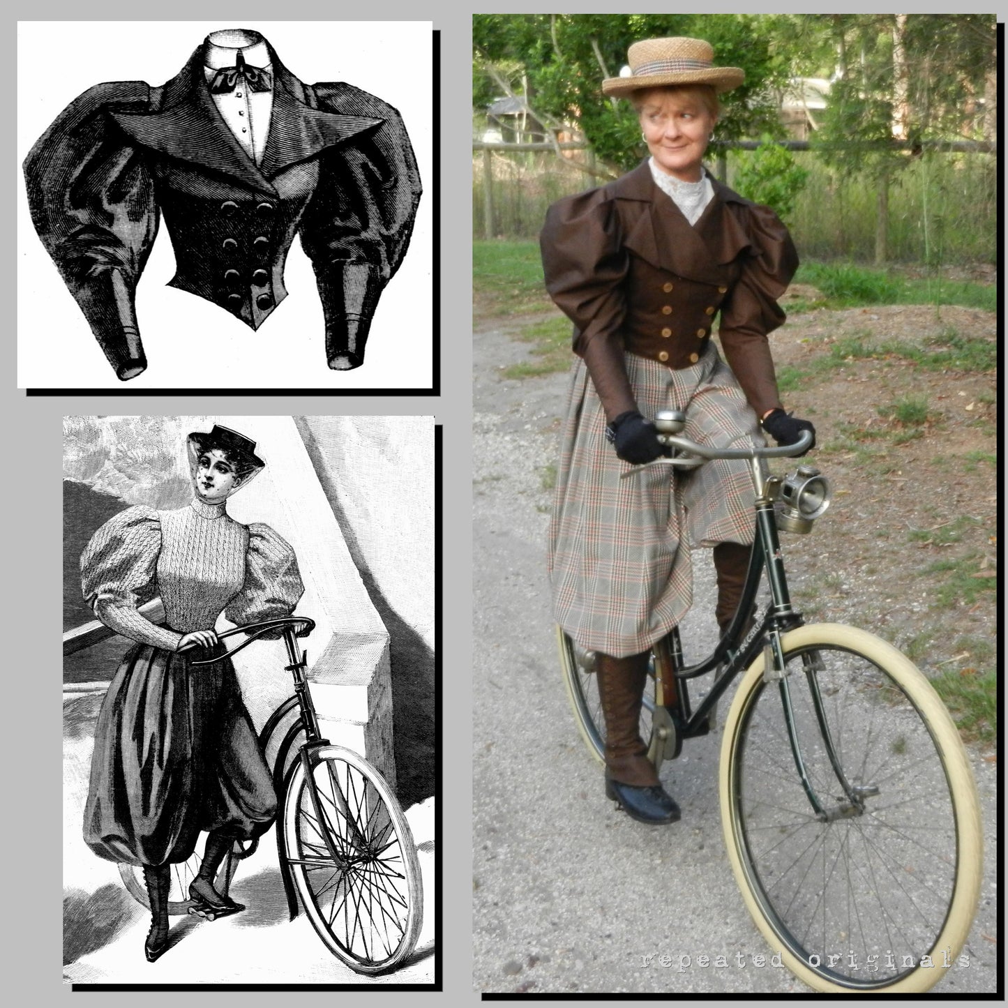 1895 Bicycle Suit Sewing Pattern - INSTANT DOWNLOAD PDF