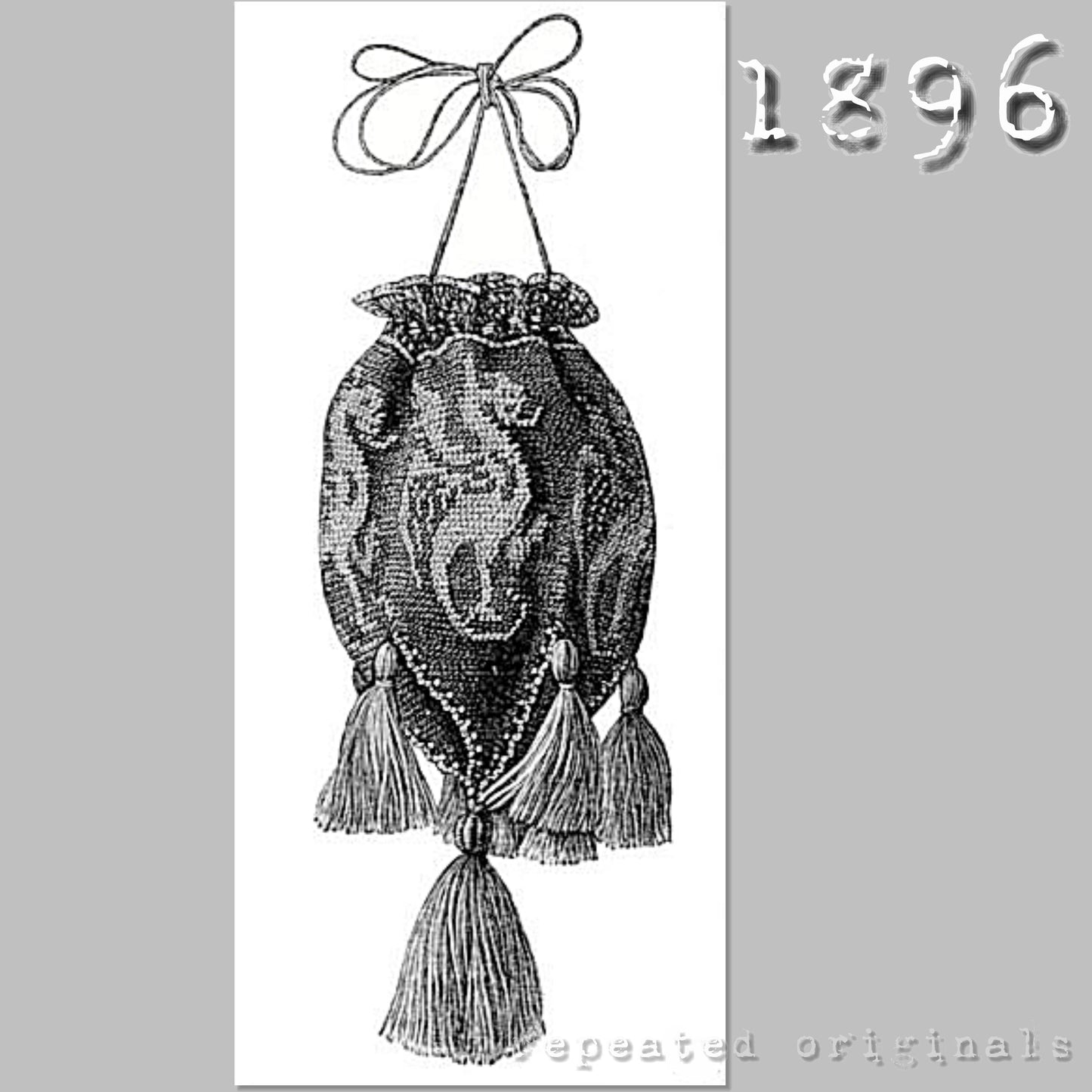 1896 Crochet Tobacco Pouch - INSTANT DOWNLOAD PDF