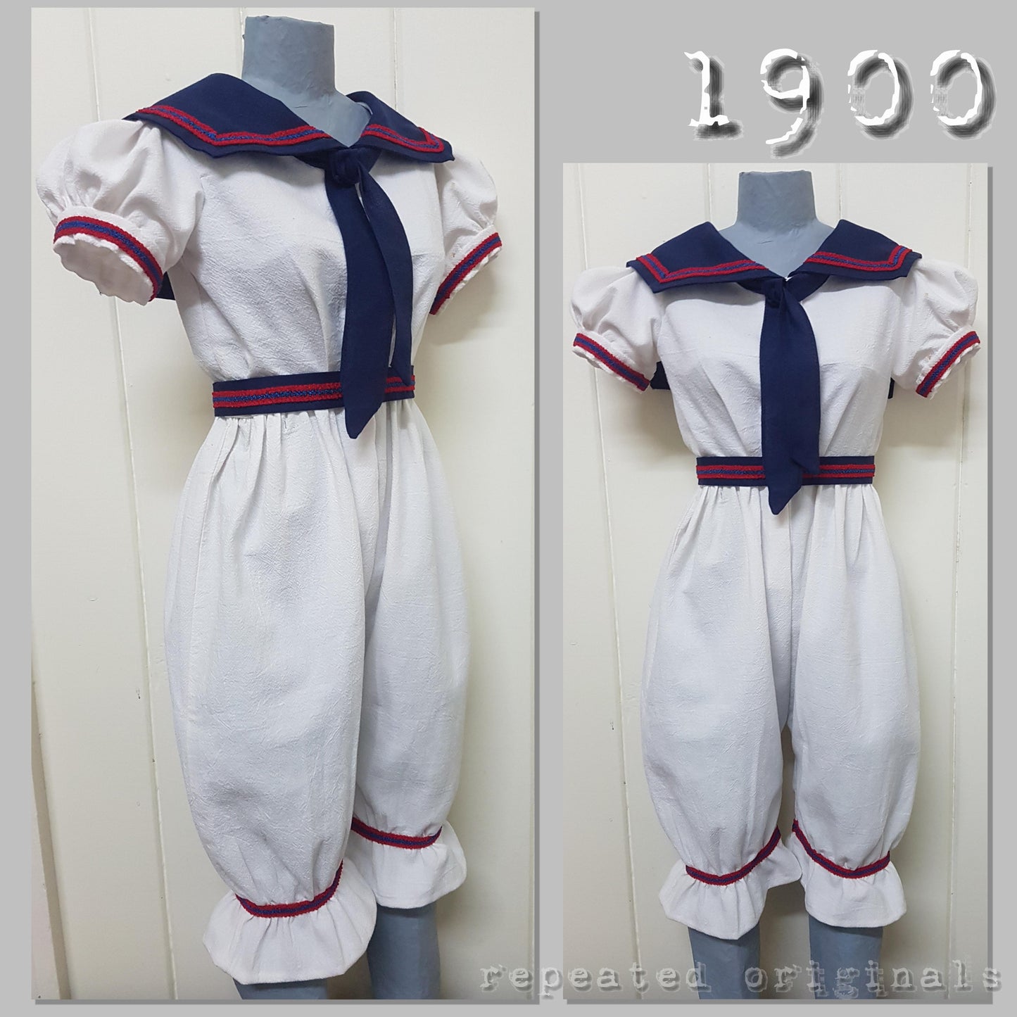 1900 Bathing Suit Sewing Pattern - INSTANT DOWNLOAD PDF