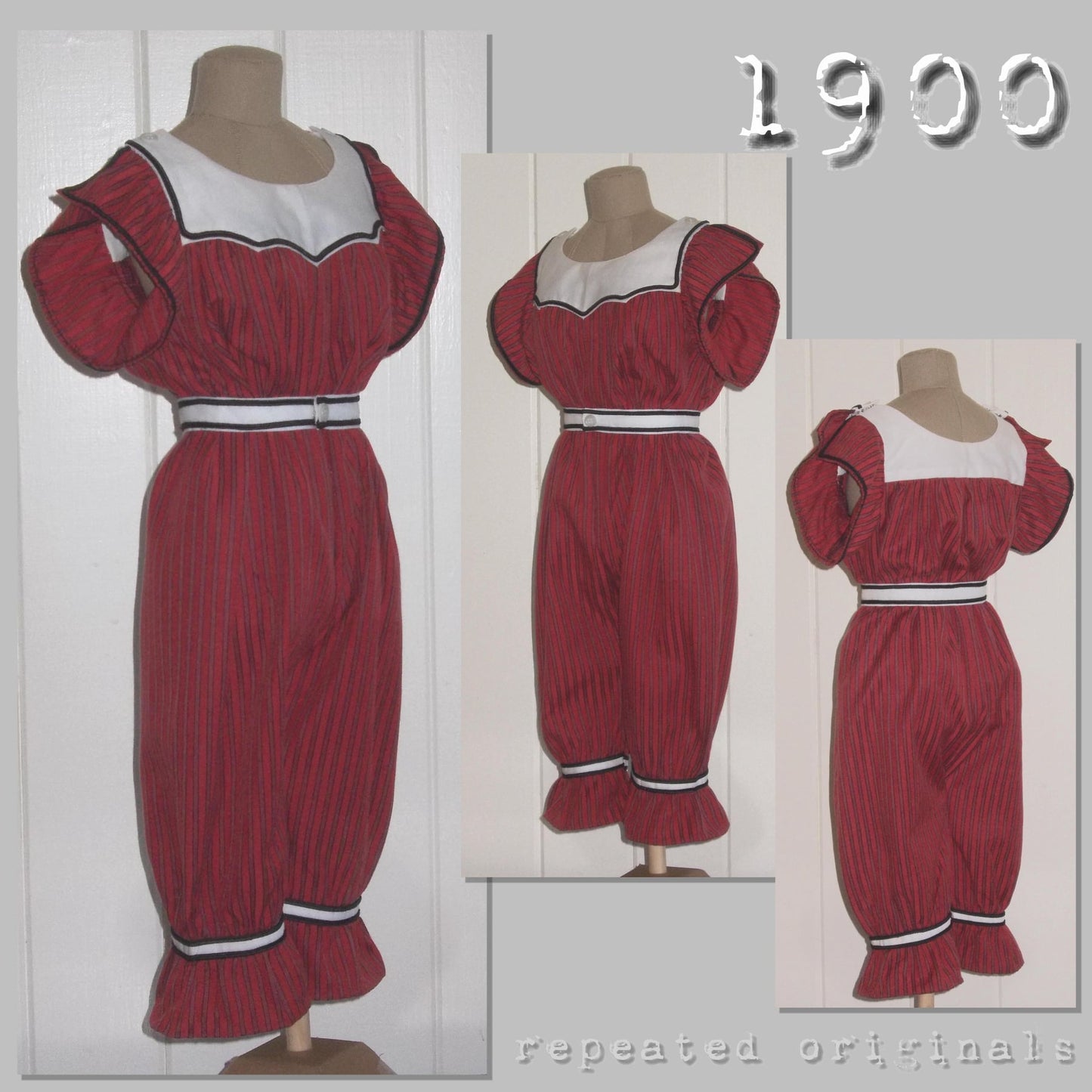 1900 Bathing Suit Sewing Pattern - INSTANT DOWNLOAD PDF