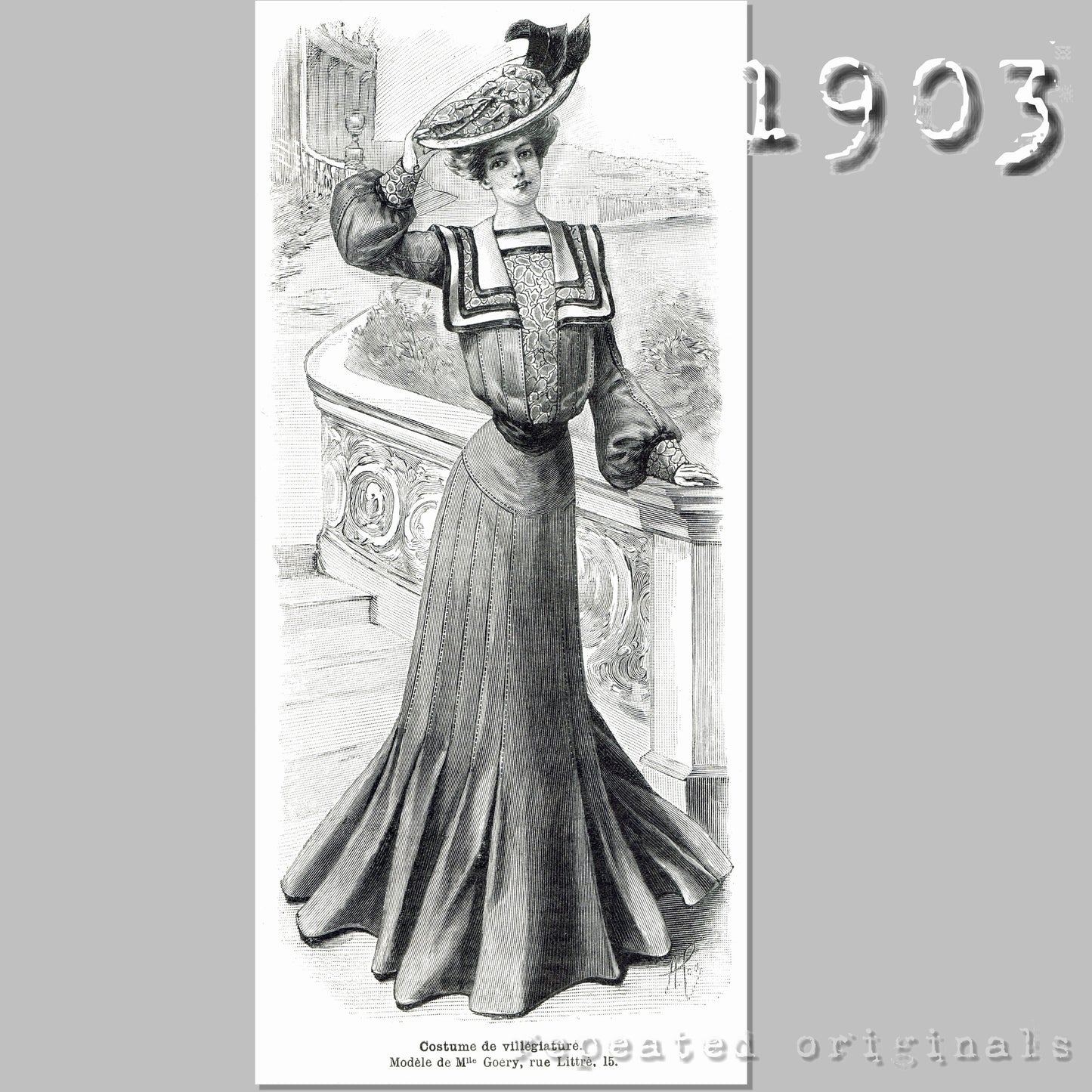 1903 Holiday Outfit Sewing Pattern - INSTANT DOWNLOAD PDF