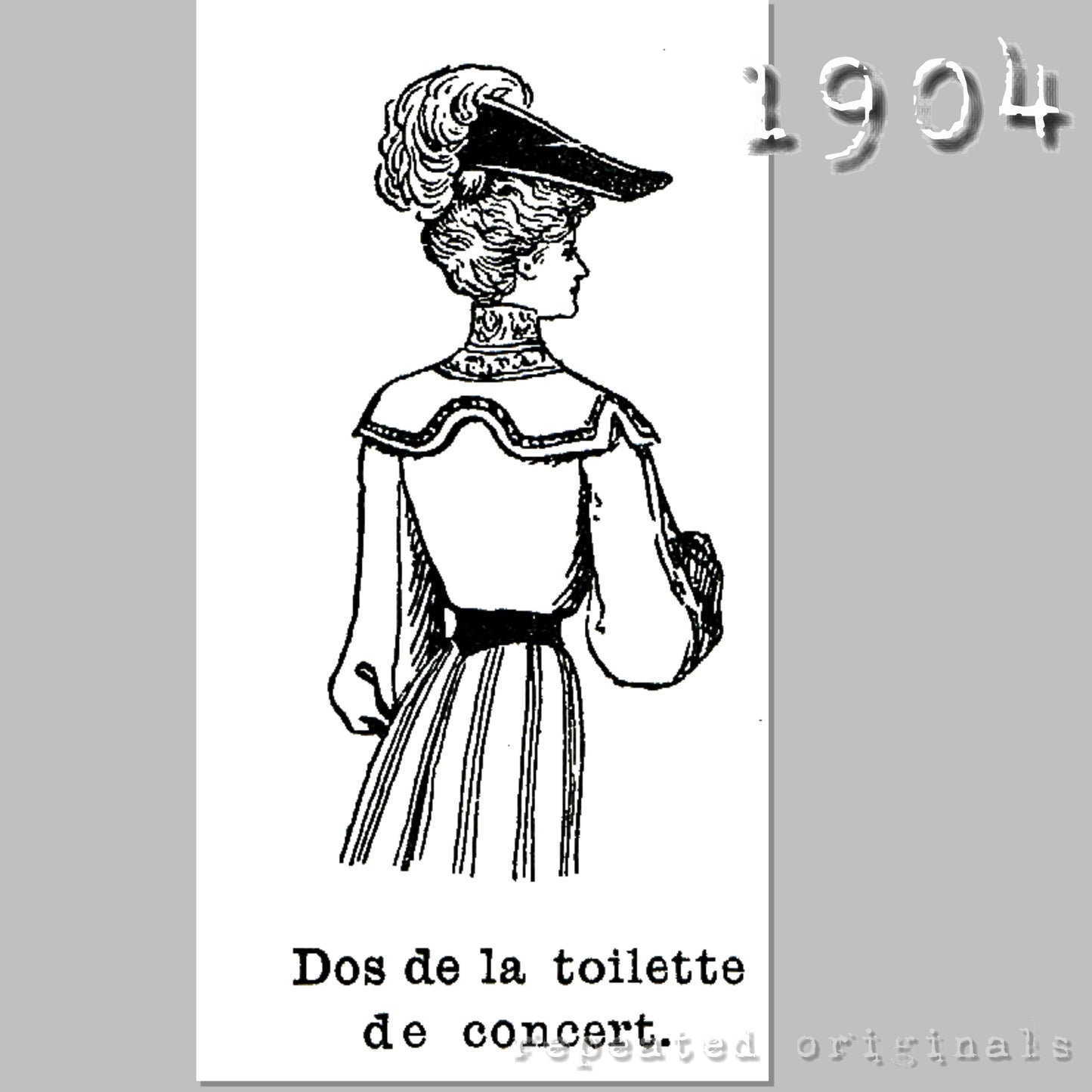 1904 Outfit for Concert Sewing Pattern - INSTANT DOWNLOAD PDF