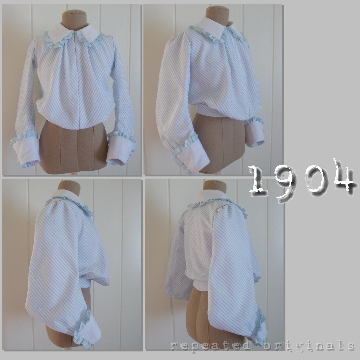 1904 Sports Blouse for Young Lady Sewing Pattern - INSTANT DOWNLOAD PDF