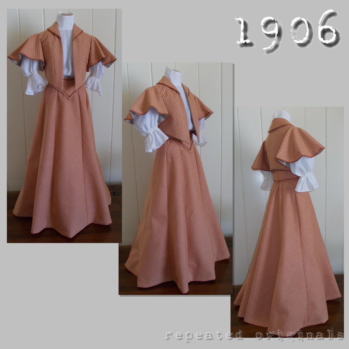 1906 Skirt, Belt, Bodice and Bolero Sewing Pattern - INSTANT DOWNLOAD PDF
