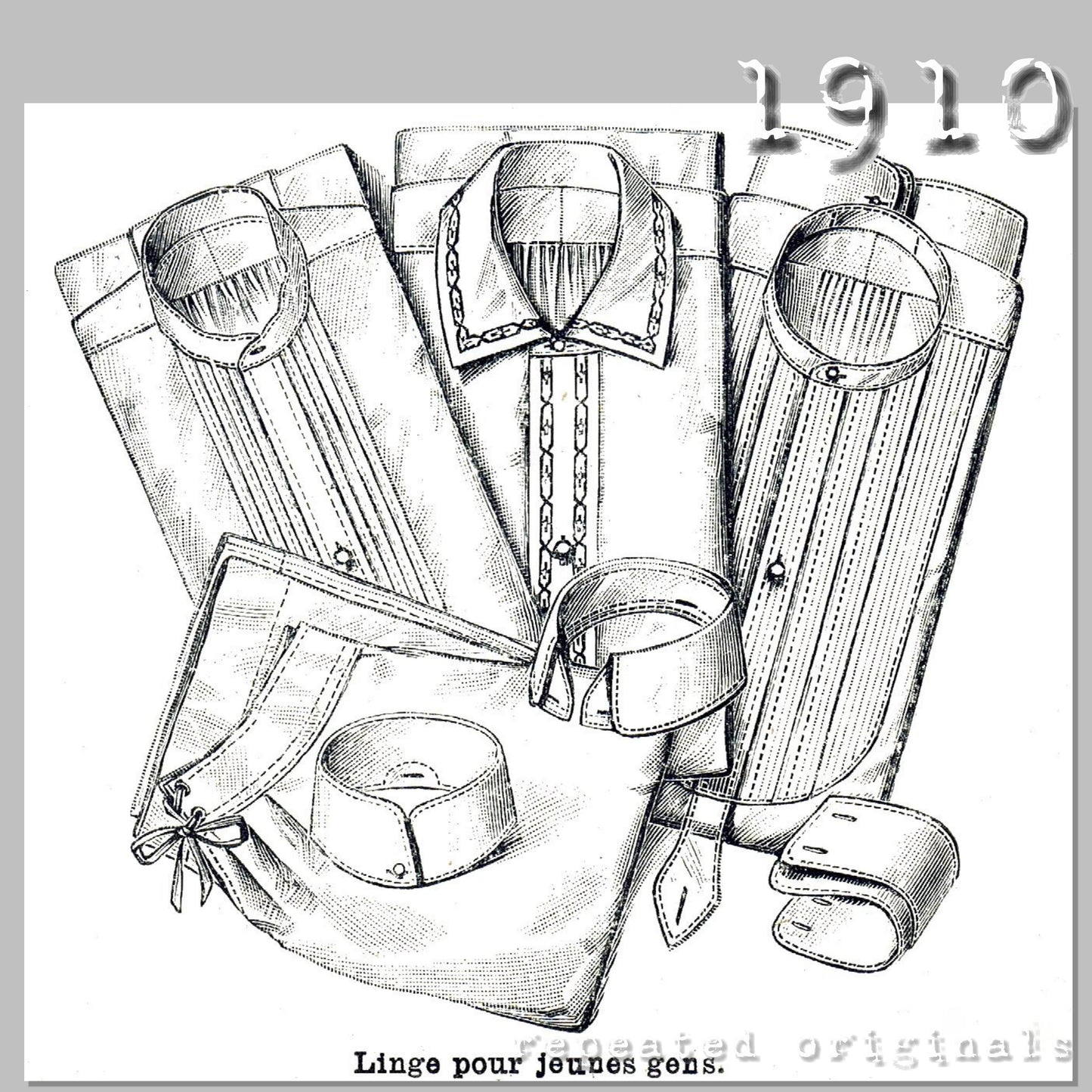 1910 Young Men's Linens (15-17 Years) Sewing Pattern - INSTANT DOWNLOAD PDF