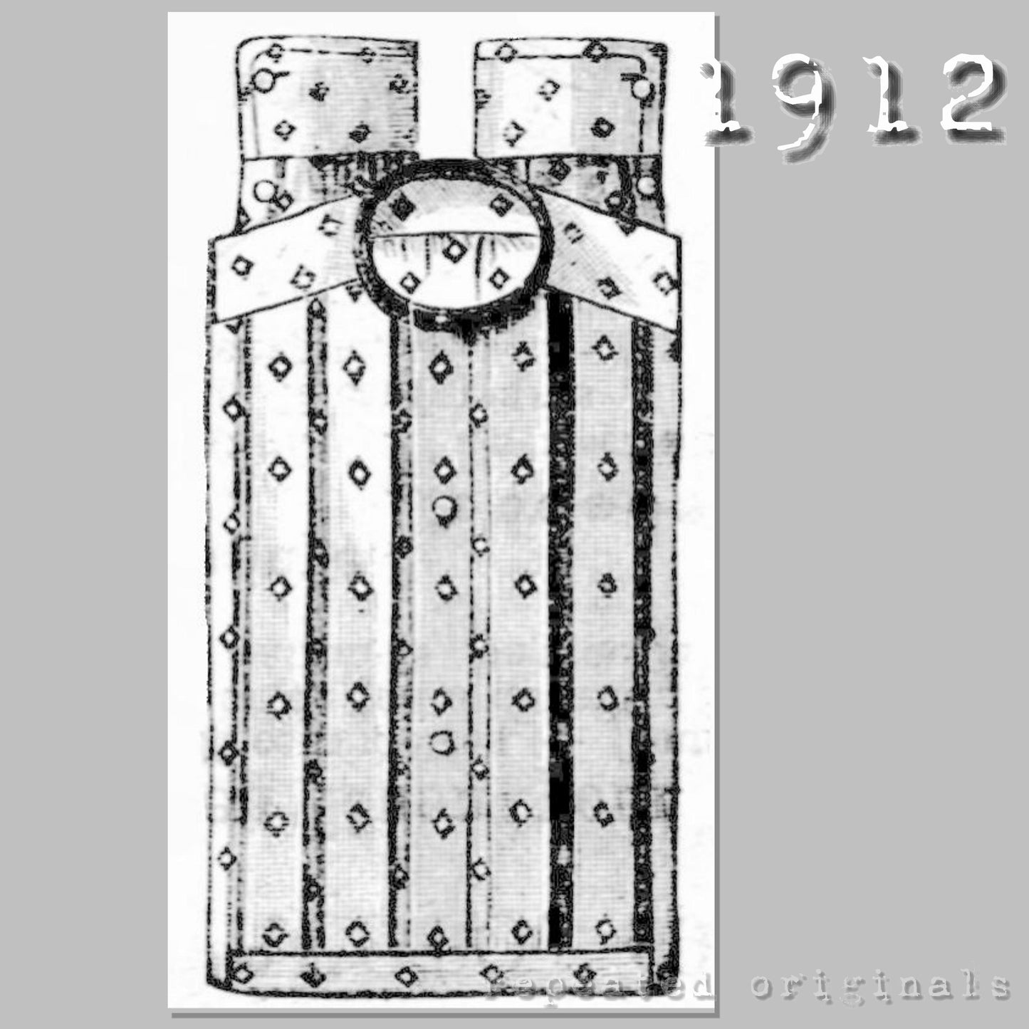 1912 Men's Day and Night Shirts Sewing Pattern - INSTANT DOWNLOAD PDF