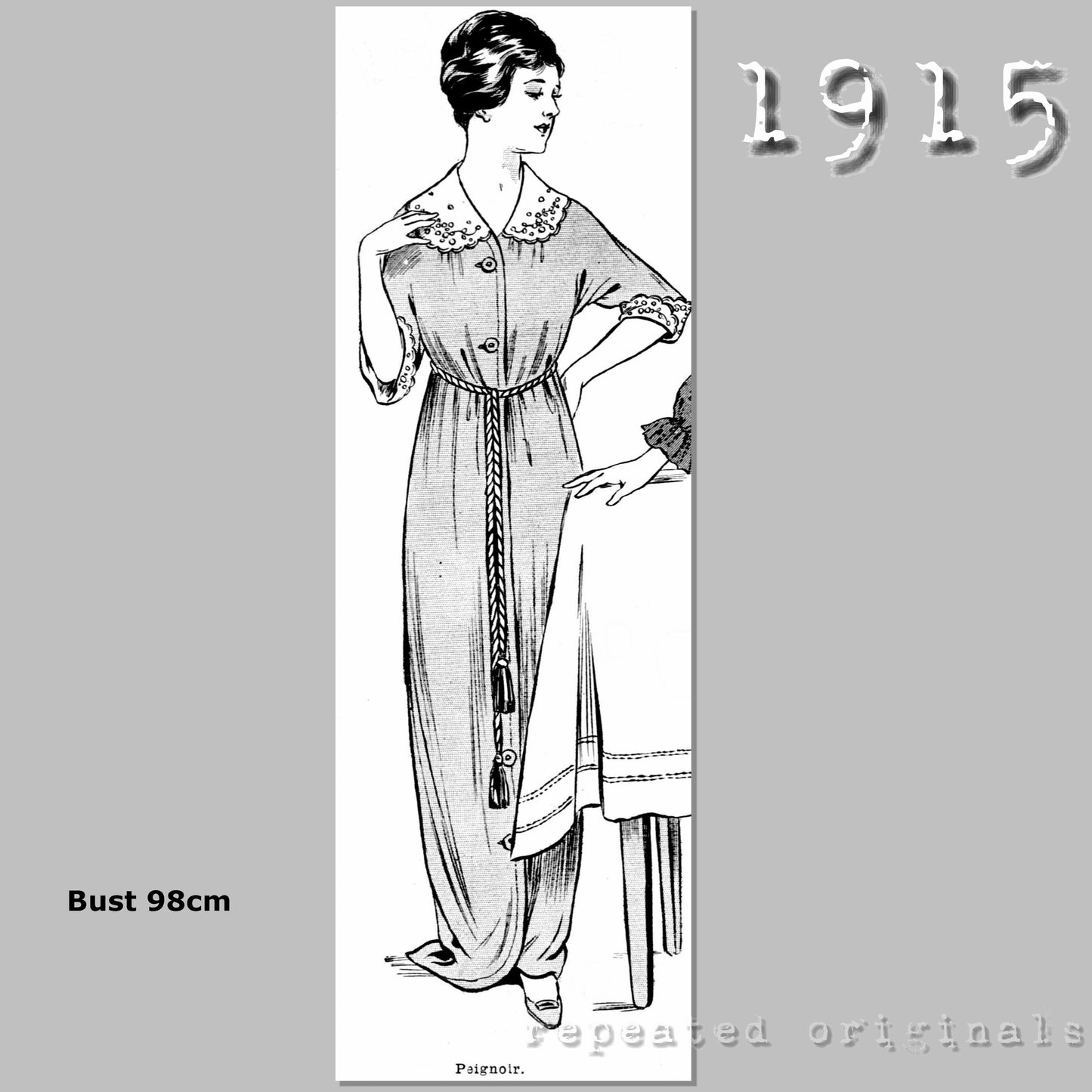 1915 Peignoir Sewing Pattern - INSTANT DOWNLOAD PDF